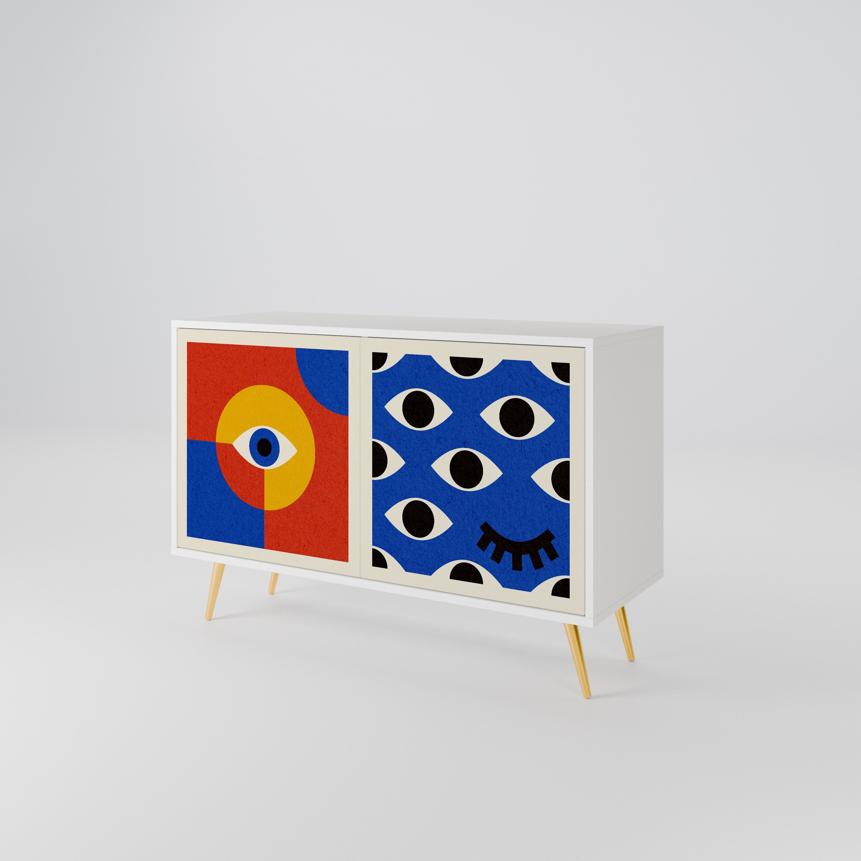 GEOMETRIC EYES 2-türiges Sideboard