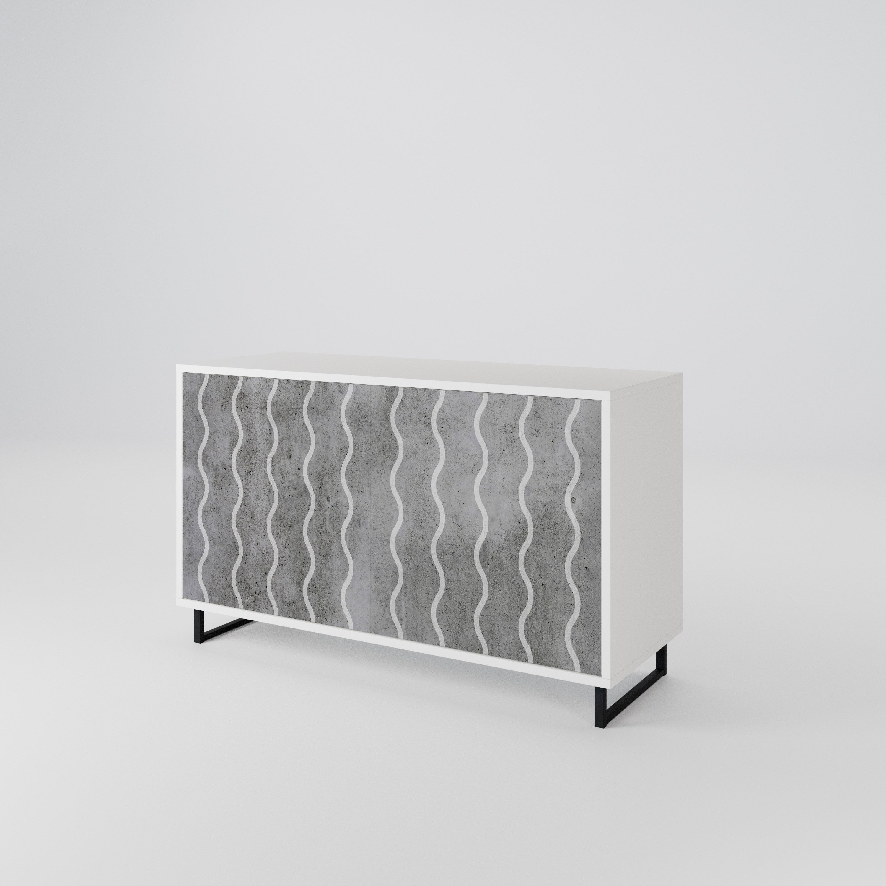 WAVES OF CONCRETE 2-türiges Sideboard