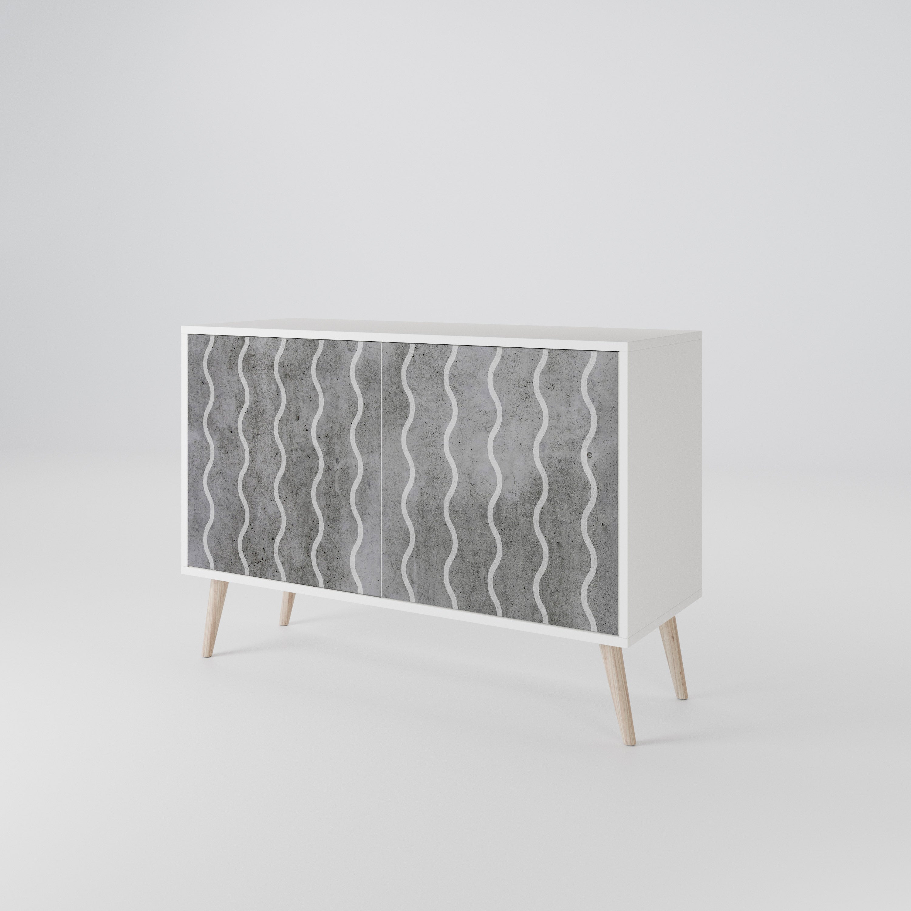 WAVES OF CONCRETE 2-türiges Sideboard
