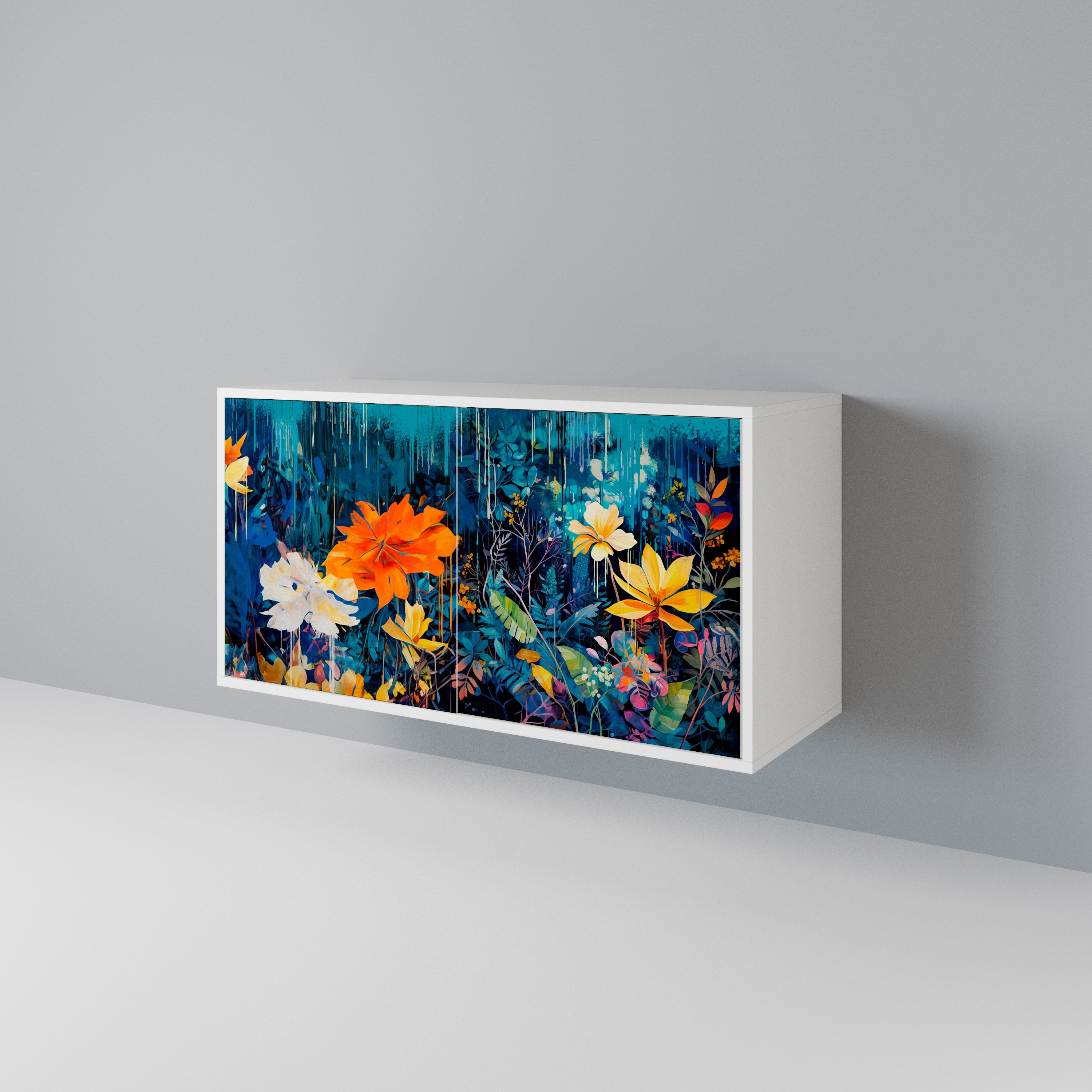 MIDNIGHT BLOSSOM 2-türiges Sideboard