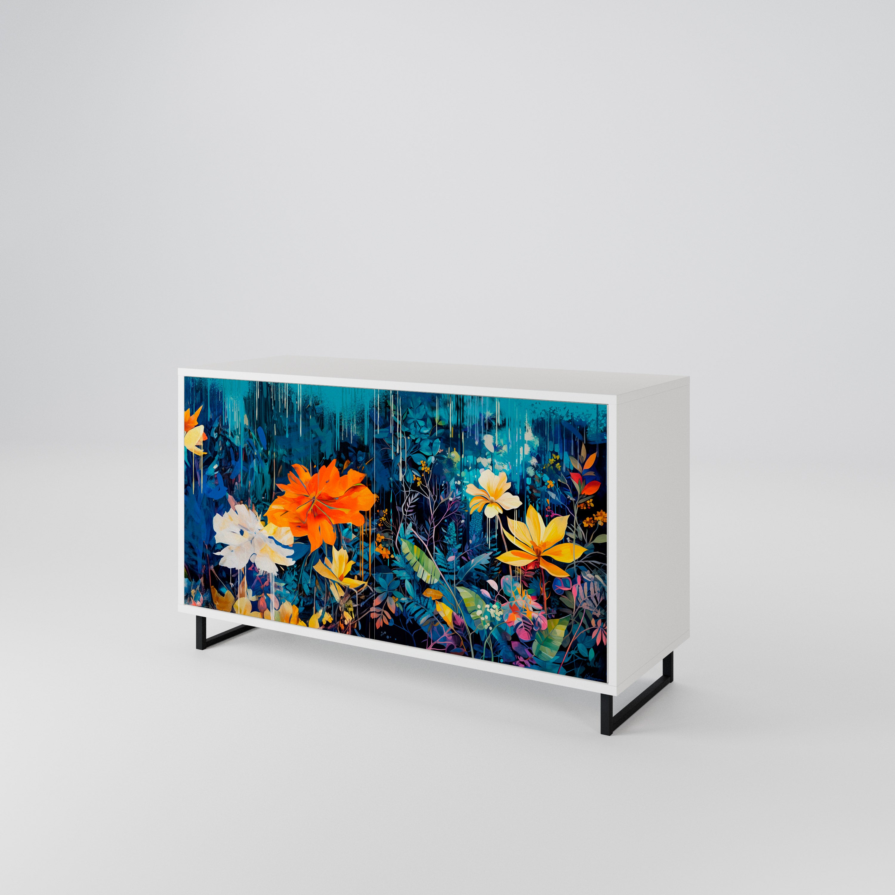 MIDNIGHT BLOSSOM 2-türiges Sideboard