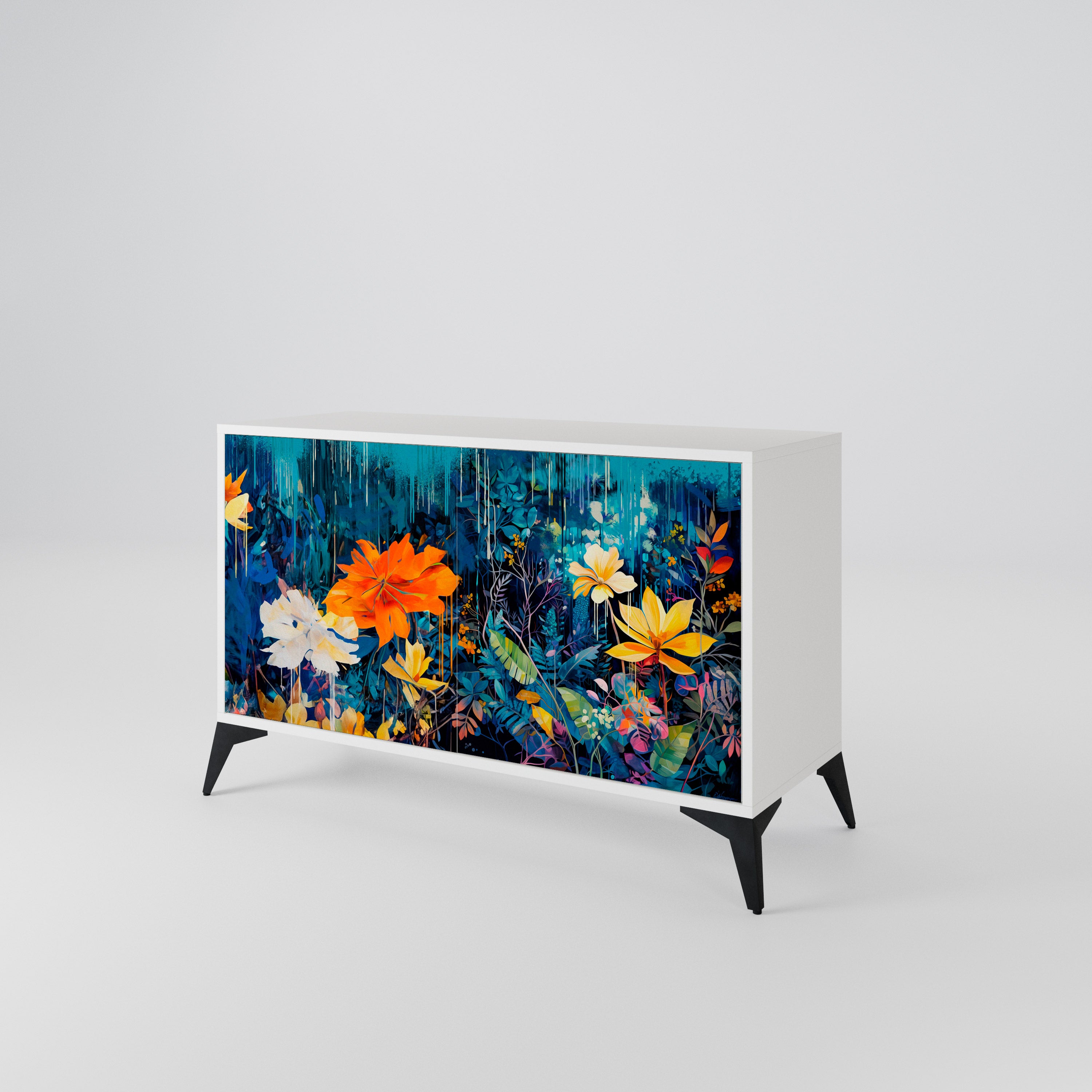 MIDNIGHT BLOSSOM 2-türiges Sideboard
