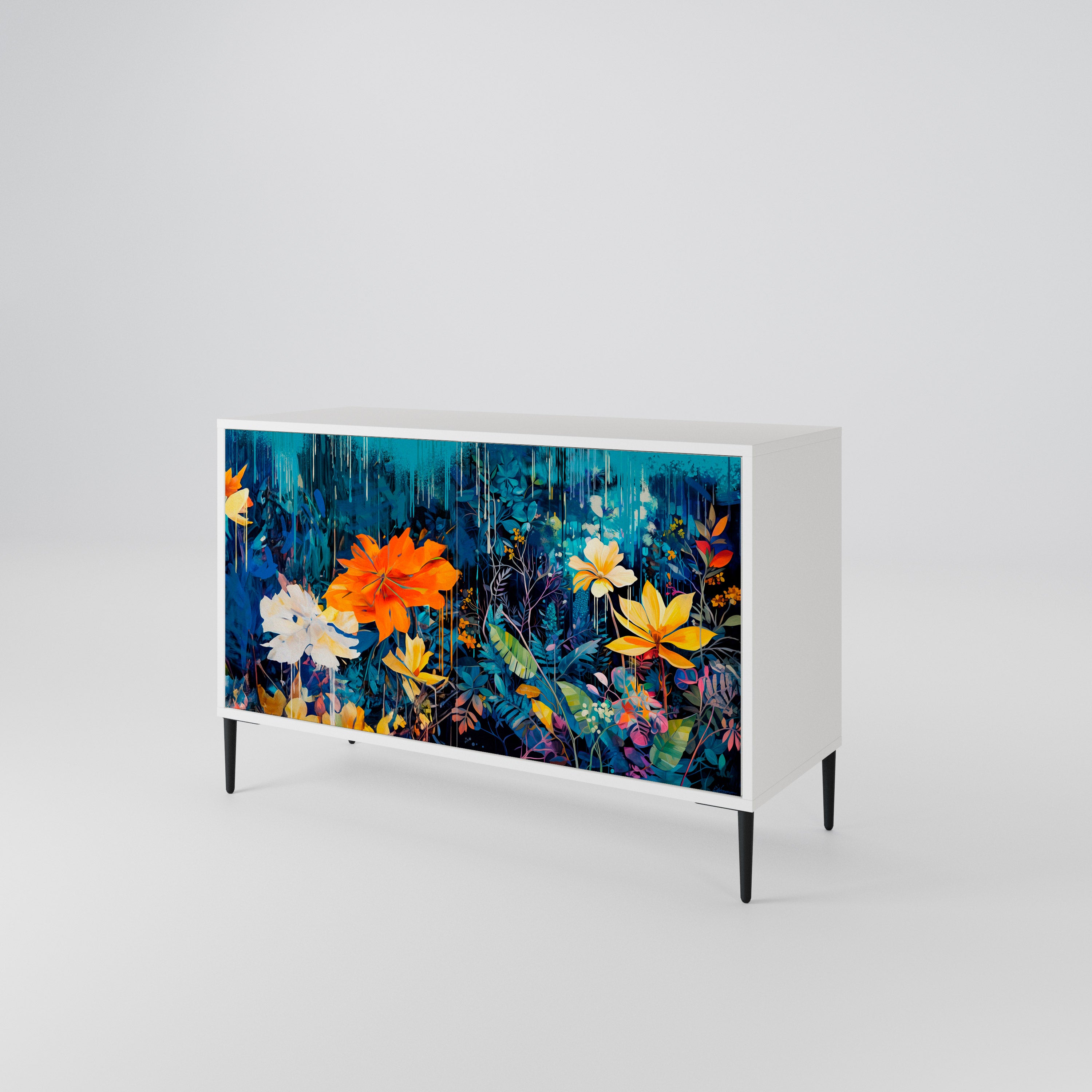 MIDNIGHT BLOSSOM 2-türiges Sideboard