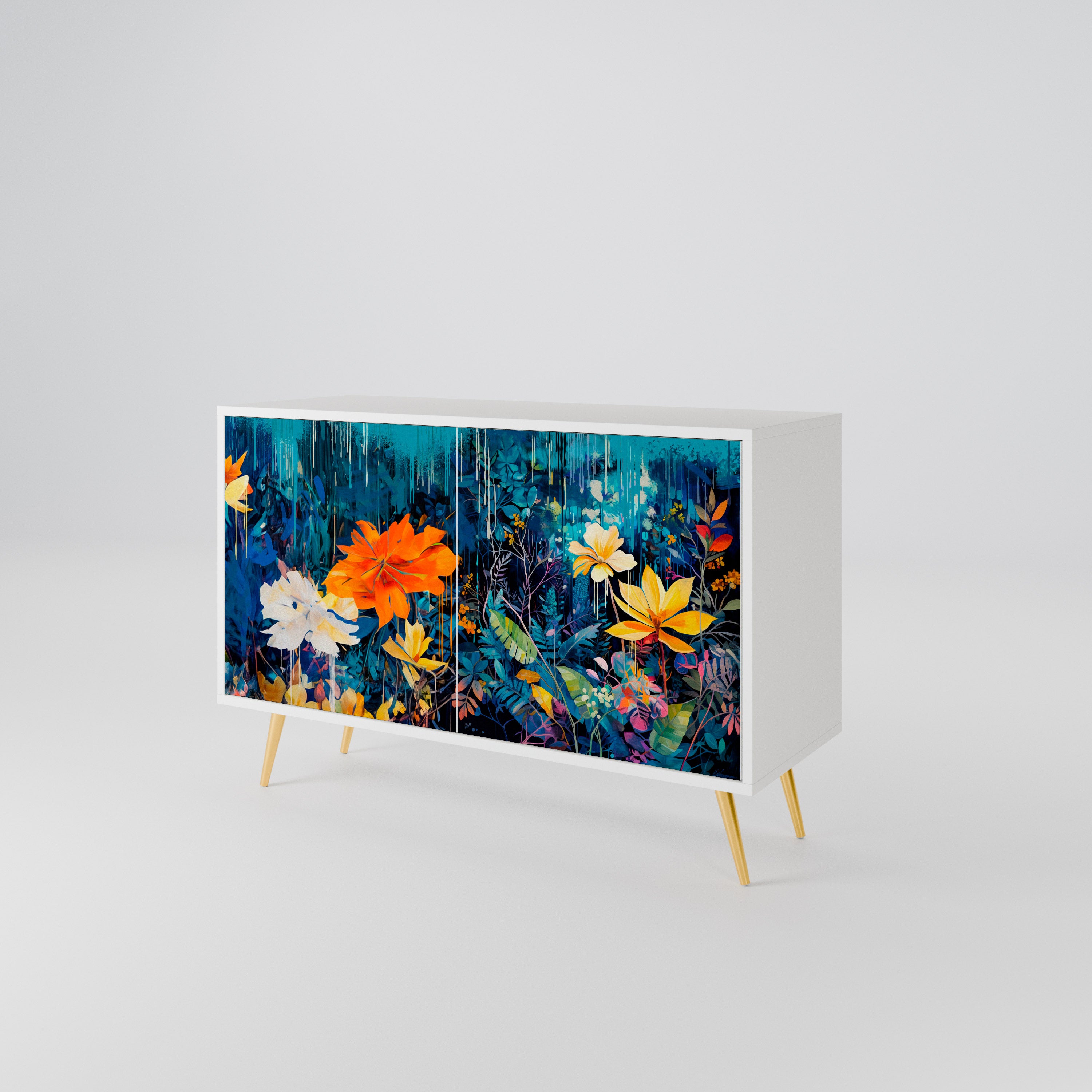 MIDNIGHT BLOSSOM 2-türiges Sideboard