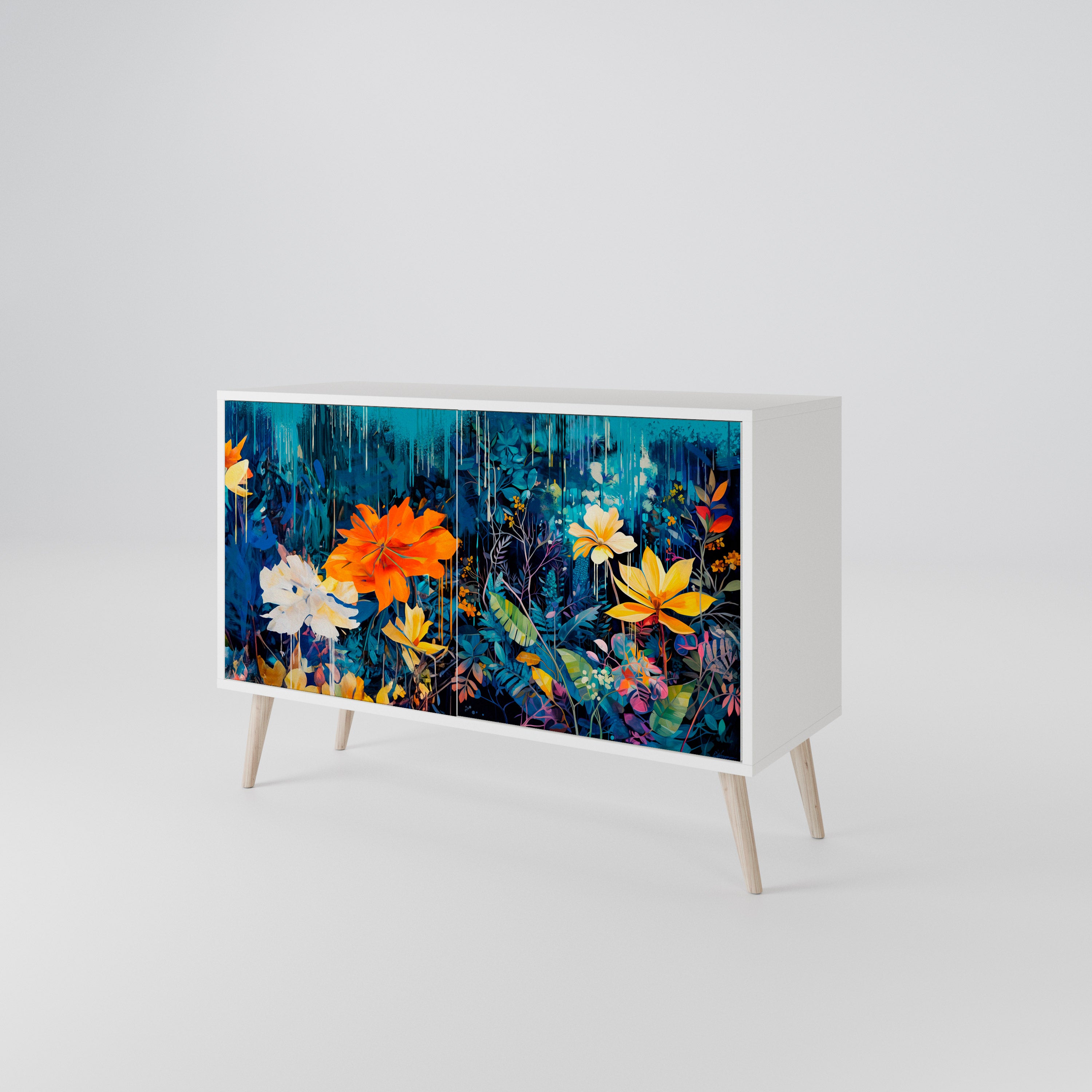 MIDNIGHT BLOSSOM 2-türiges Sideboard