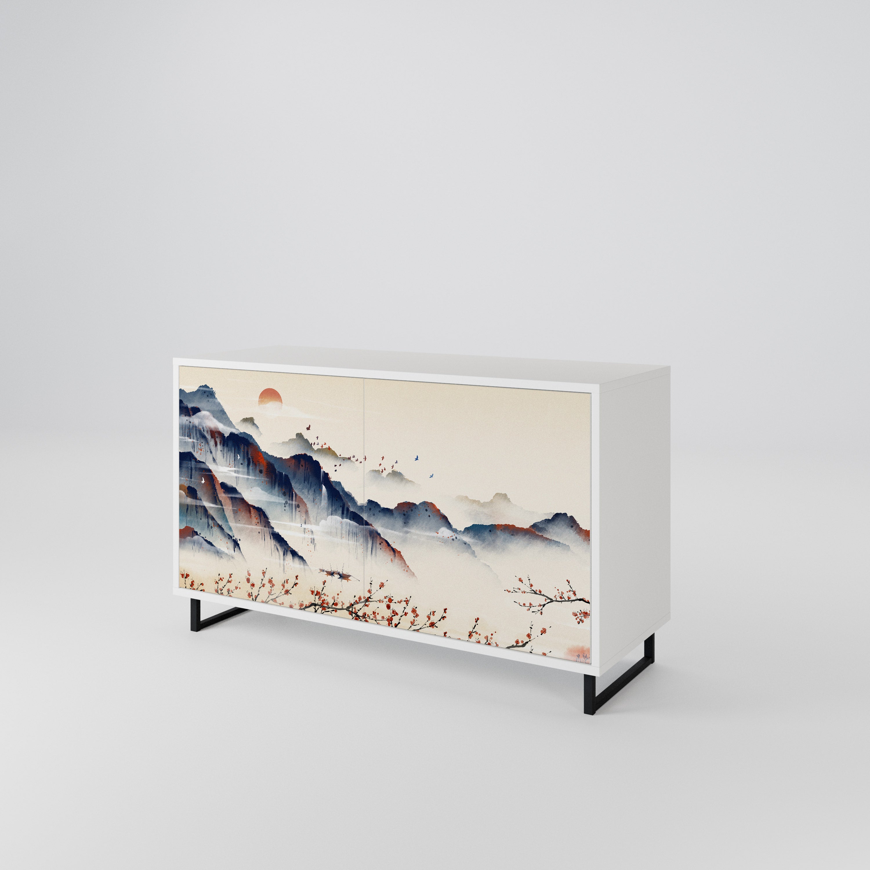 JAPANESE LANDSCAPE 2-türiges Sideboard