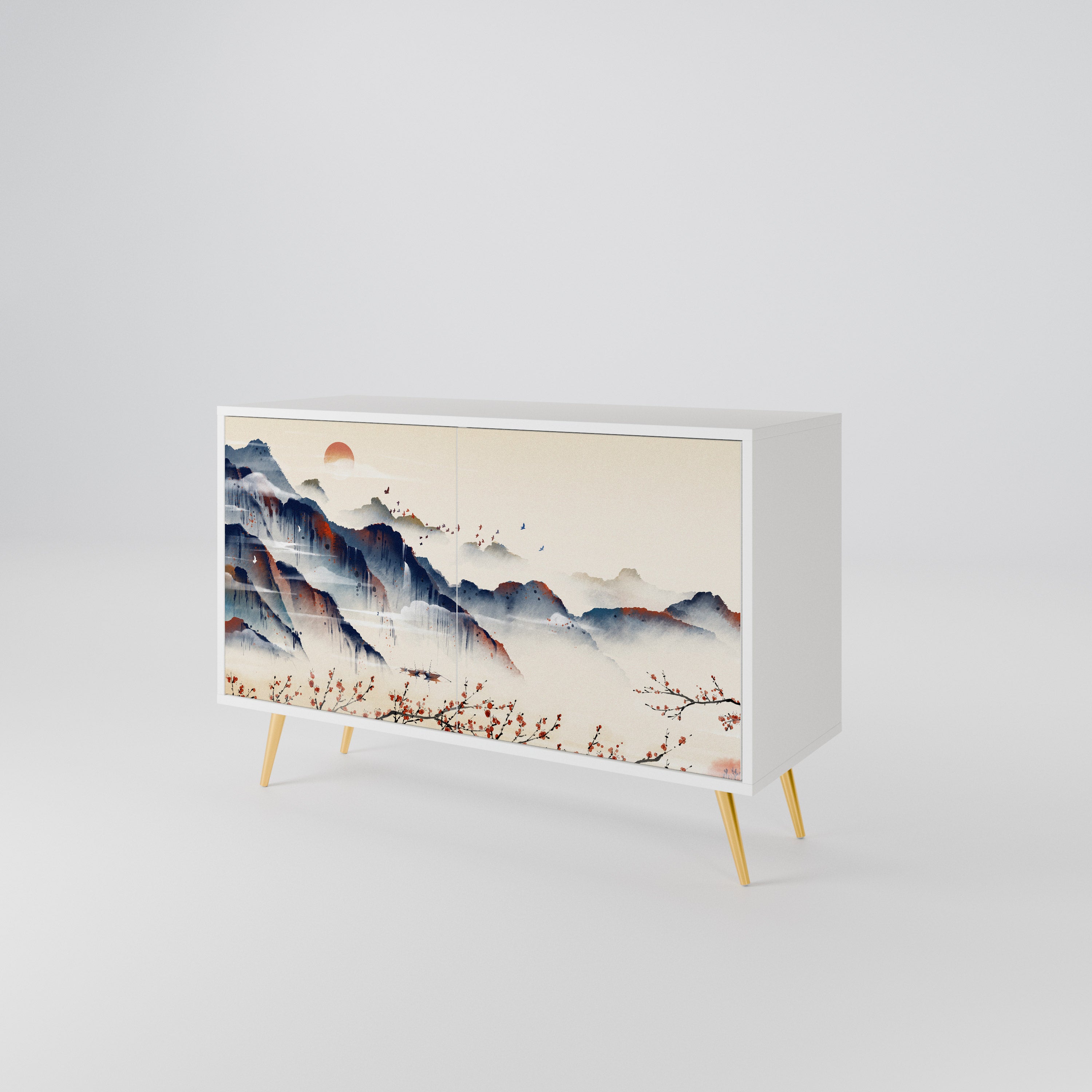 JAPANESE LANDSCAPE 2-türiges Sideboard