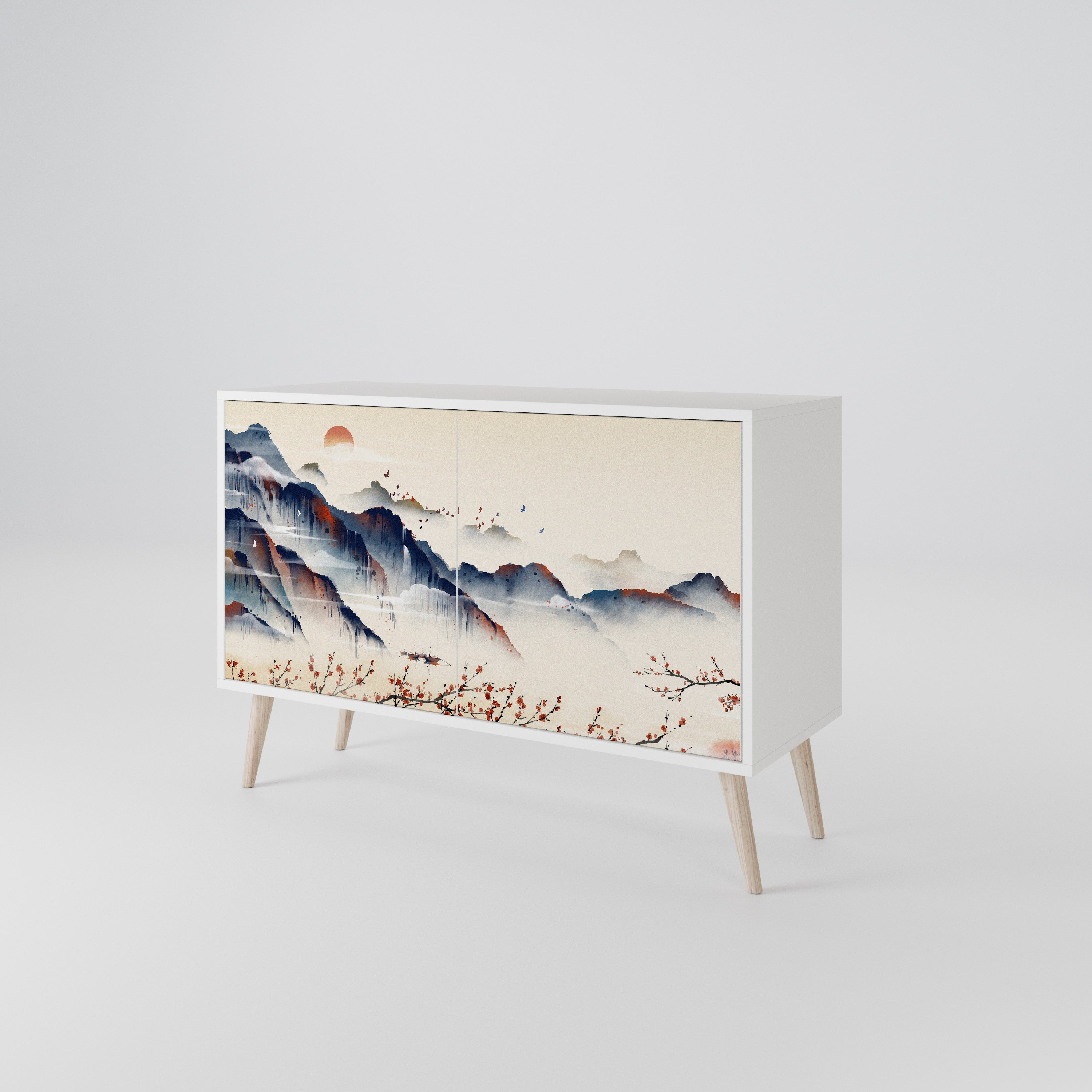 JAPANESE LANDSCAPE 2-türiges Sideboard