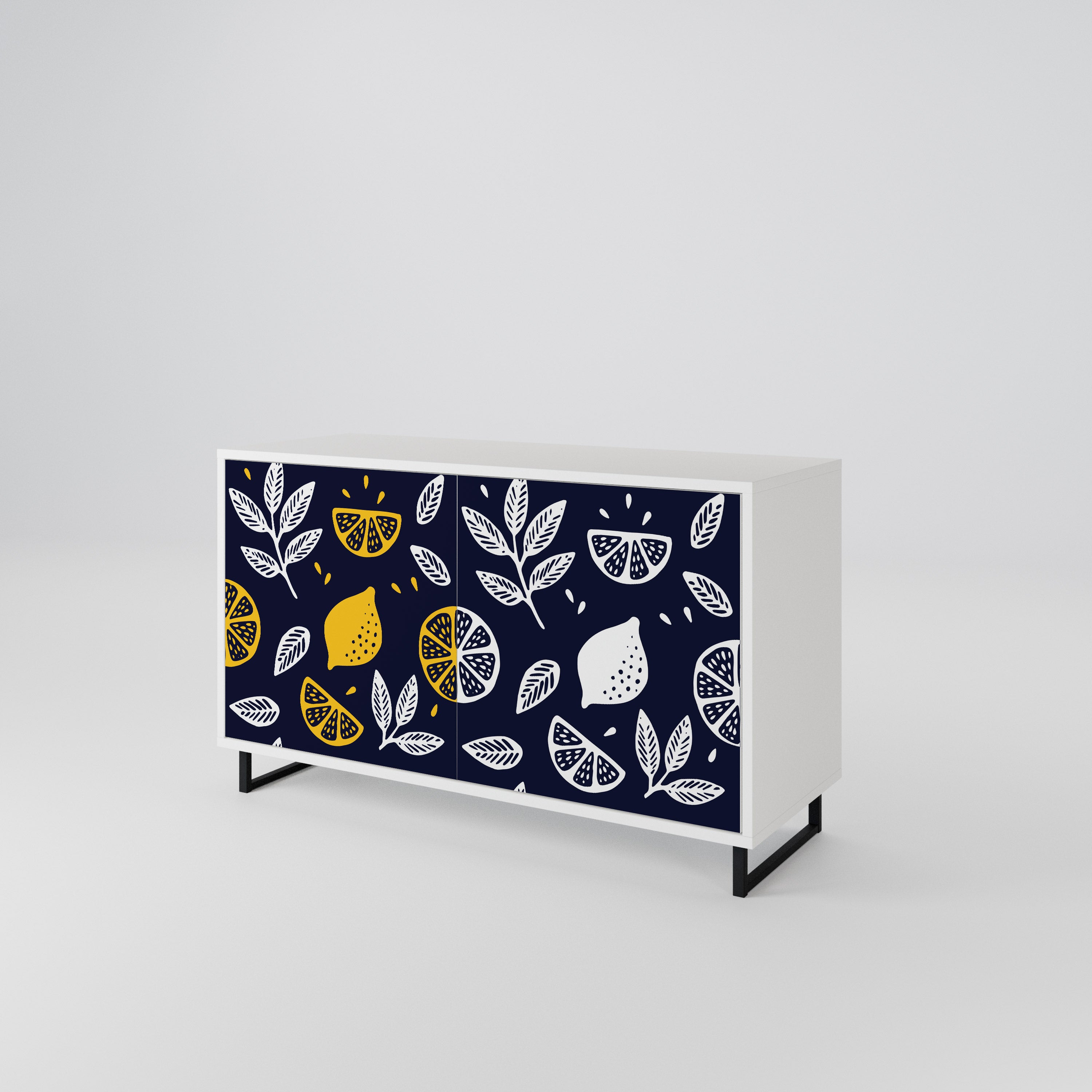 CITRUS BLACK AND WHITE 2-türiges Sideboard