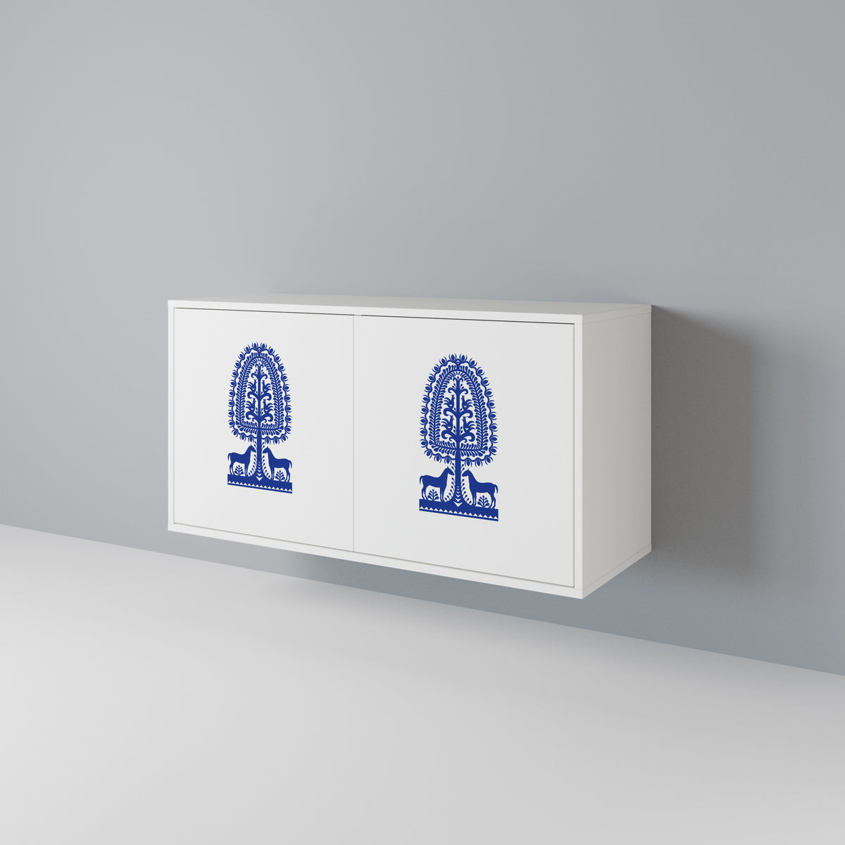 POLISH FOLK ART 2-türiges Sideboard