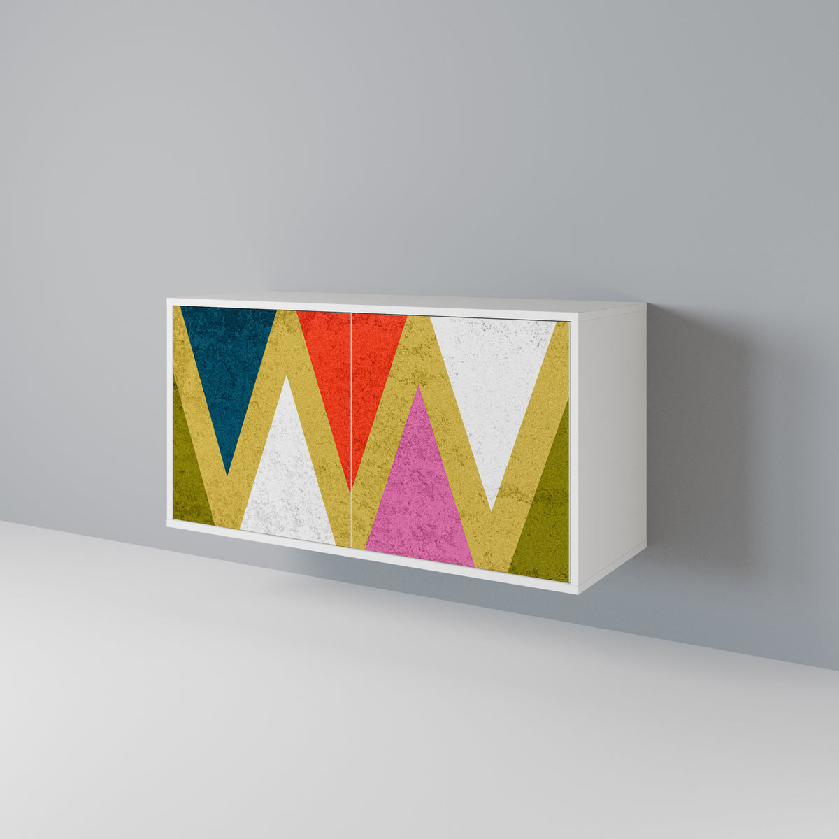 COLORFUL TRIANGLES 2-türiges Sideboard