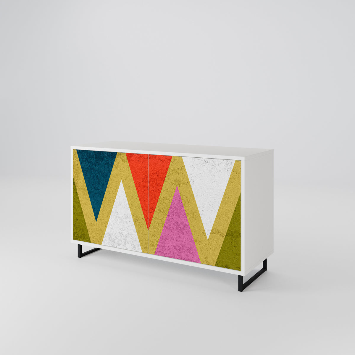 COLORFUL TRIANGLES 2-türiges Sideboard