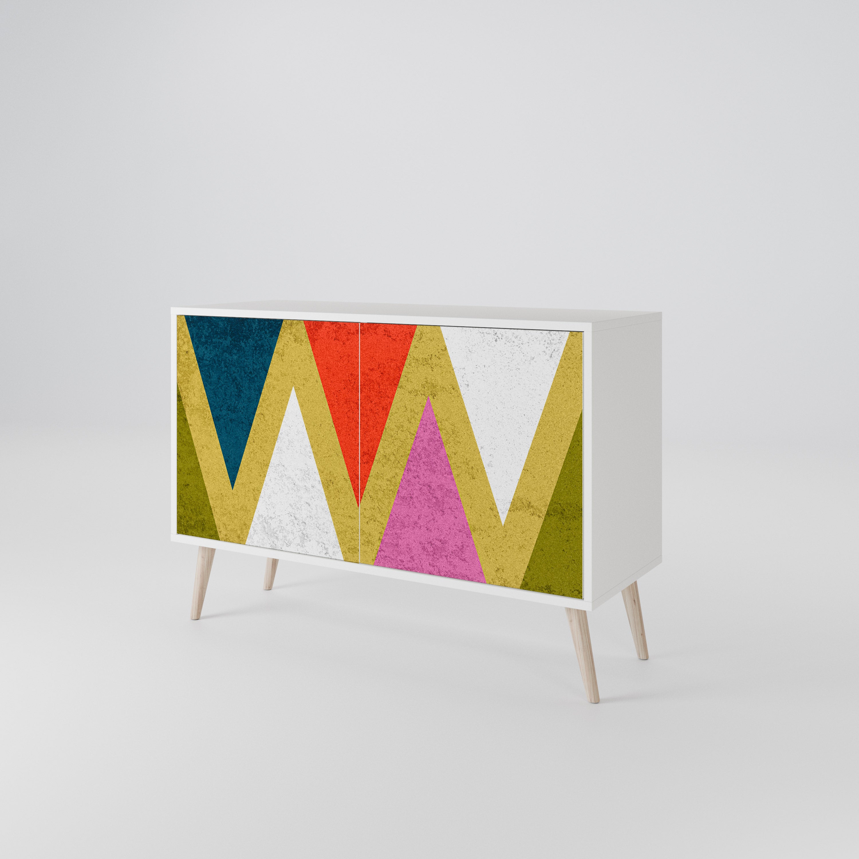 COLORFUL TRIANGLES 2-Door Sideboard