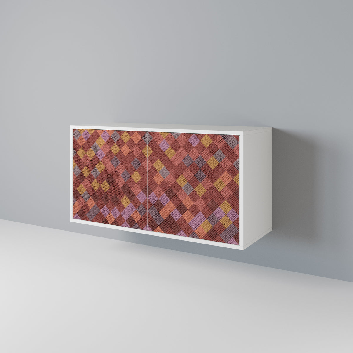 PAINTED SQUARES 2-türiges Sideboard