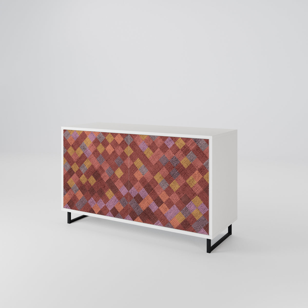 PAINTED SQUARES 2-türiges Sideboard