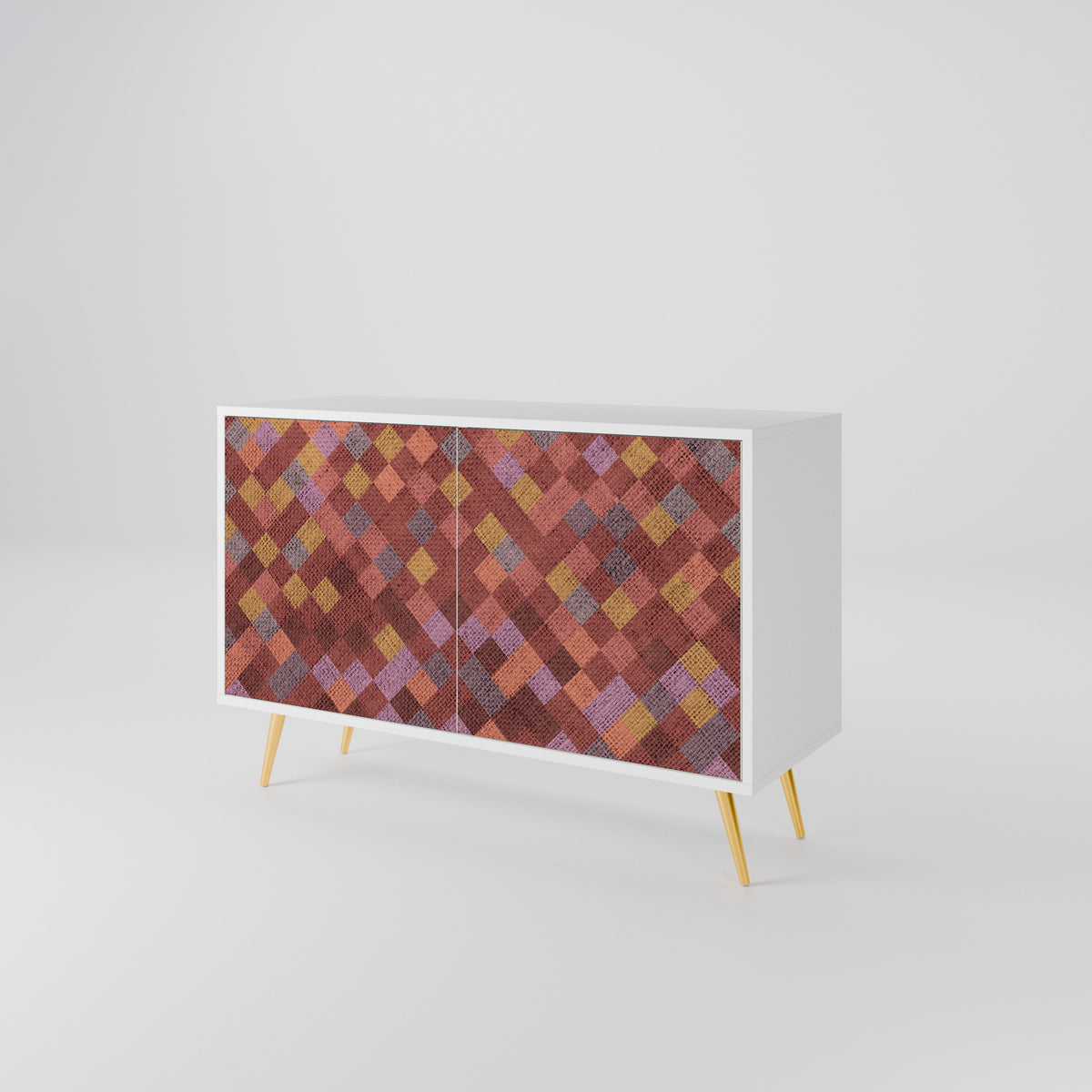 PAINTED SQUARES 2-türiges Sideboard
