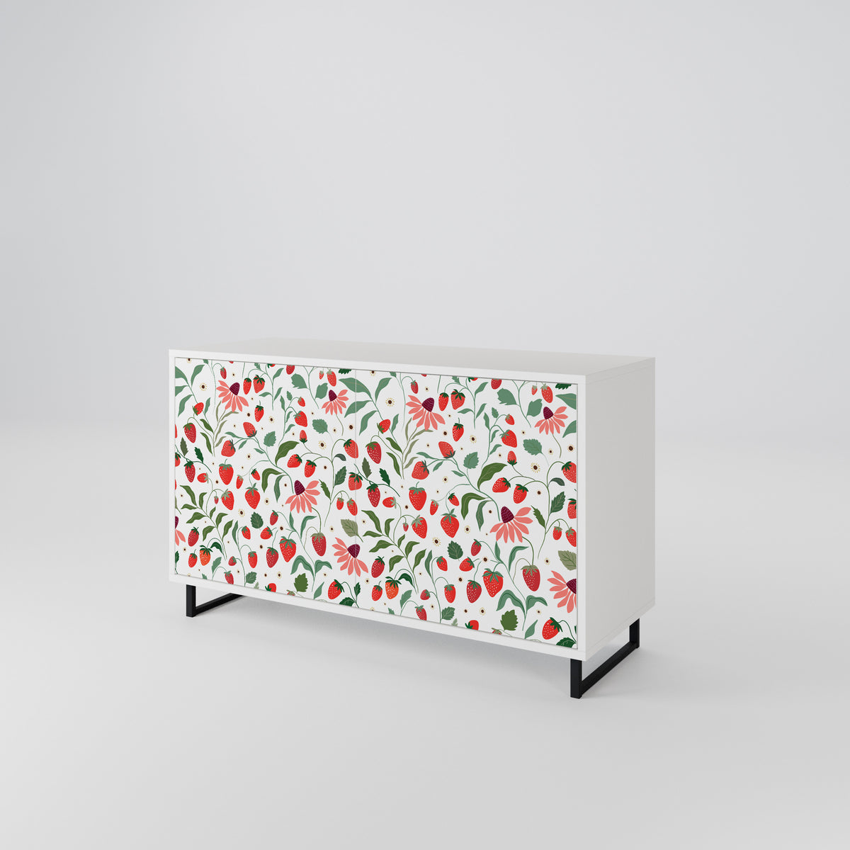 FLOWERS AND STRAWBERRIES 2-türiges Sideboard