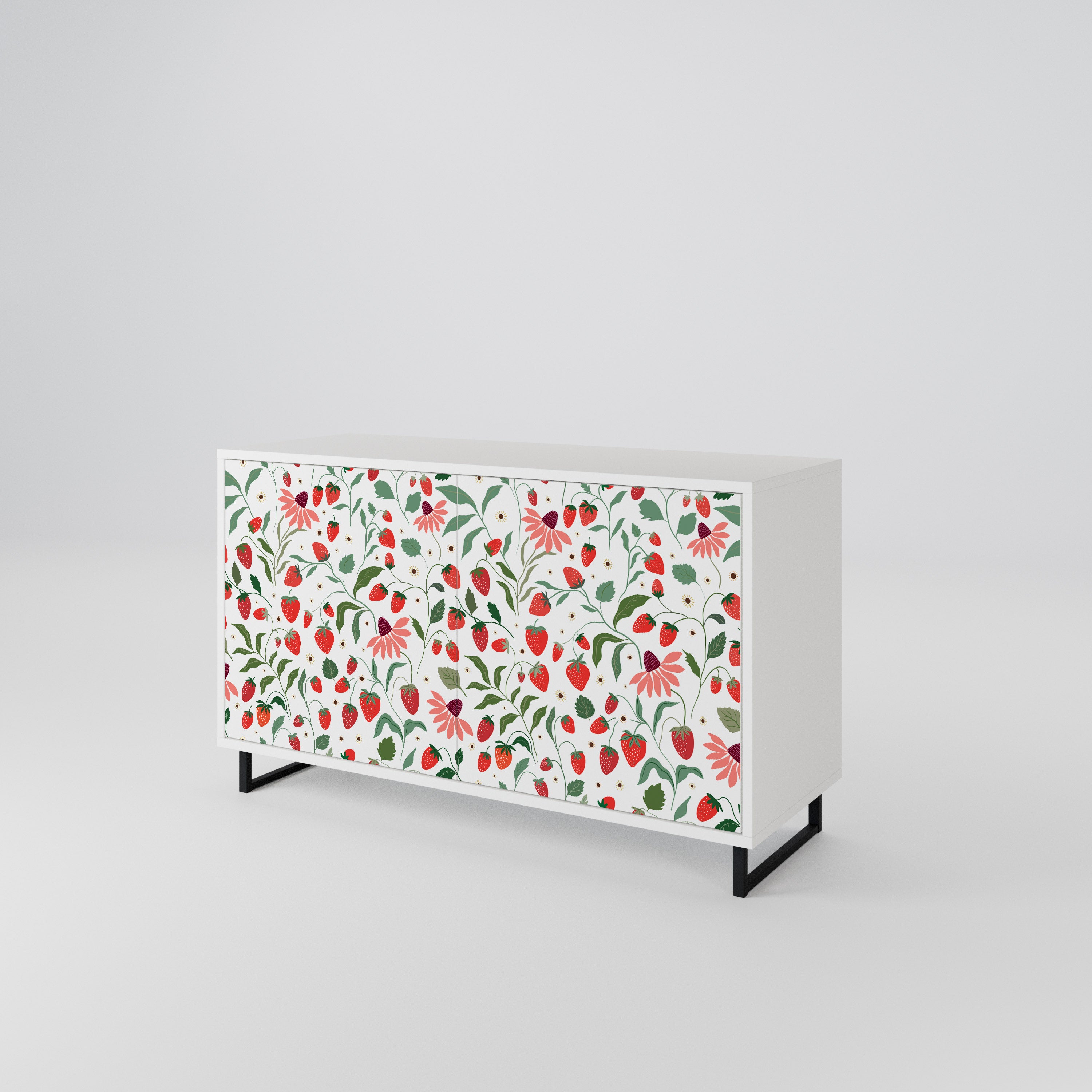 FLOWERS AND STRAWBERRIES 2-türiges Sideboard