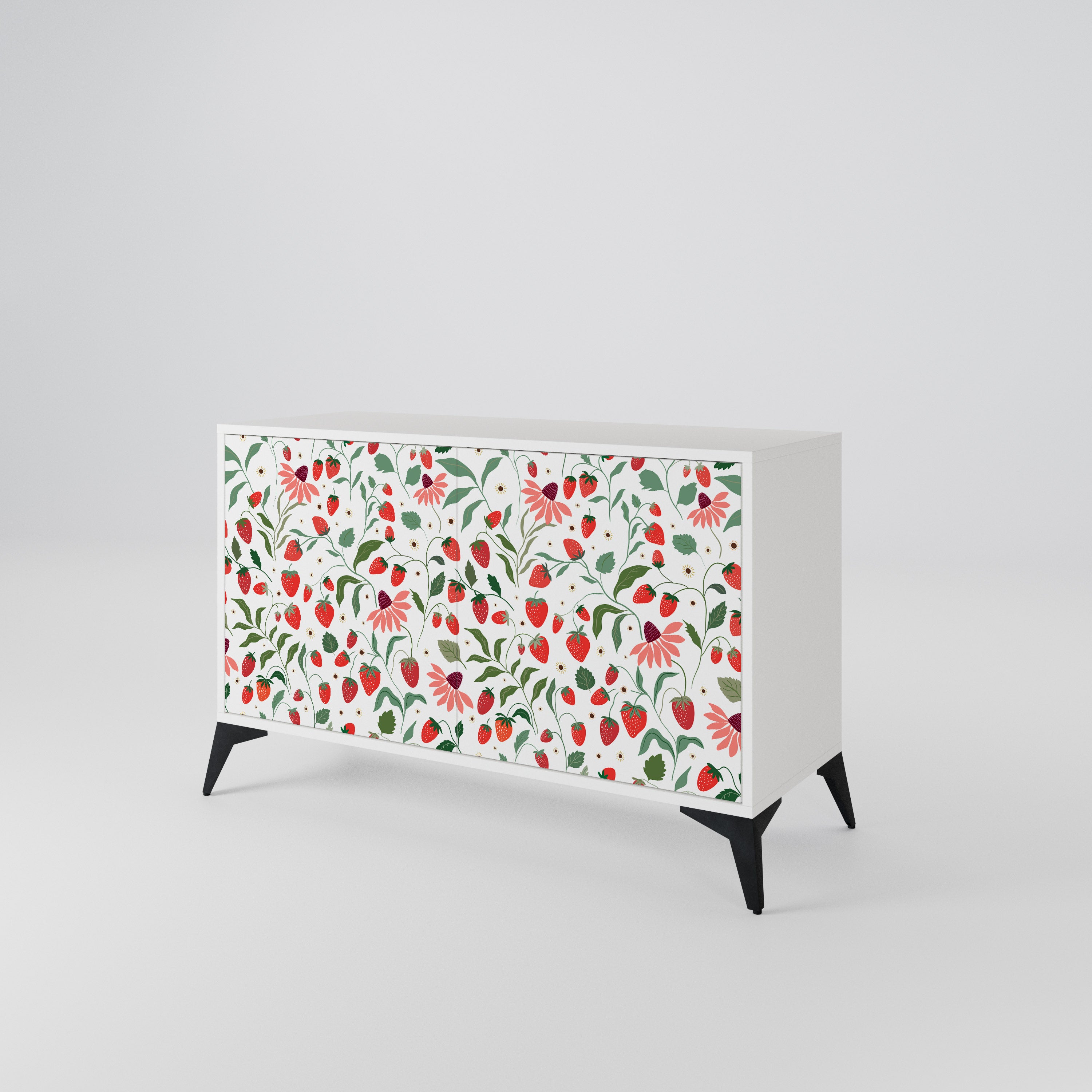 FLOWERS AND STRAWBERRIES 2-türiges Sideboard