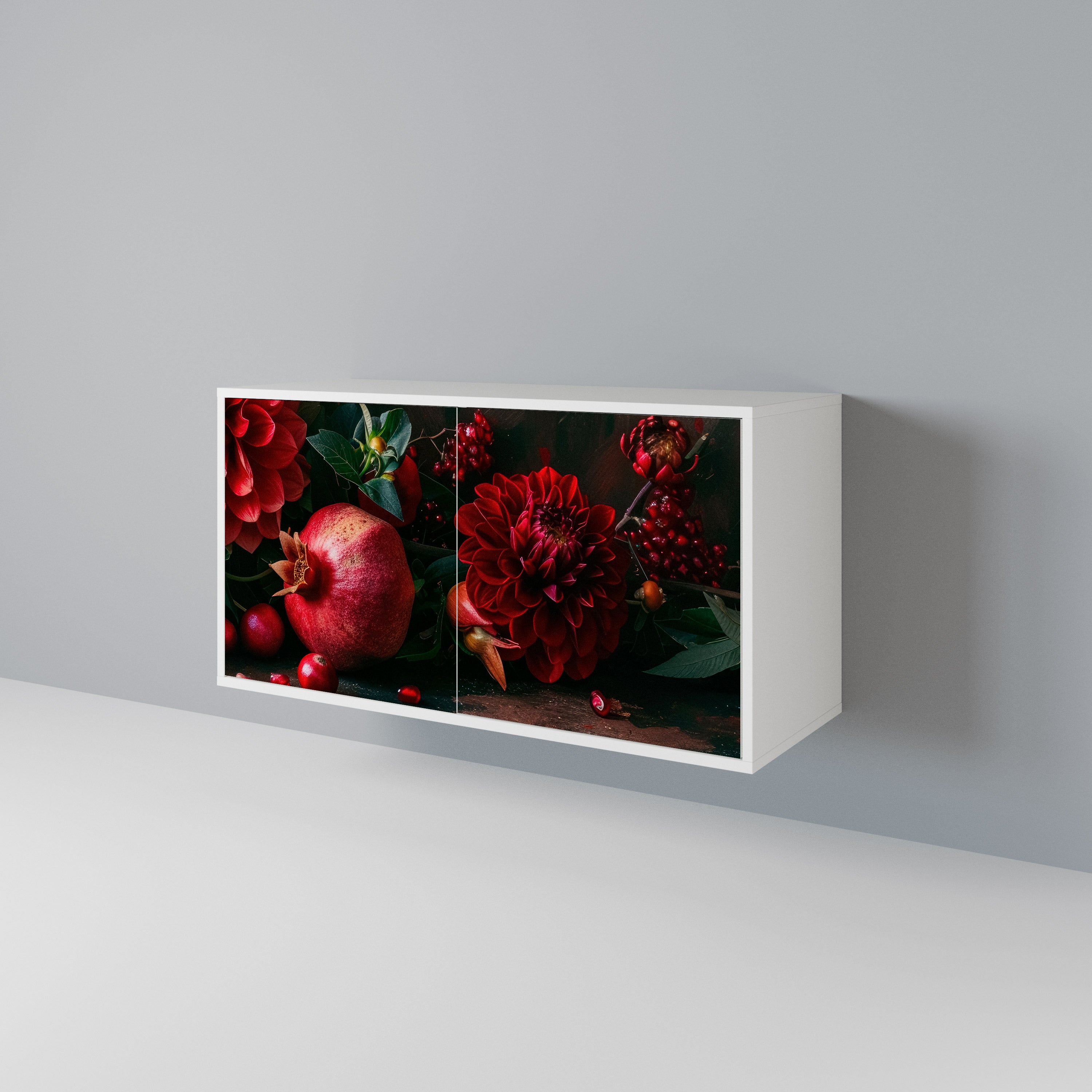 DAHLIAS AND POMEGRANATES 2-türiges Sideboard