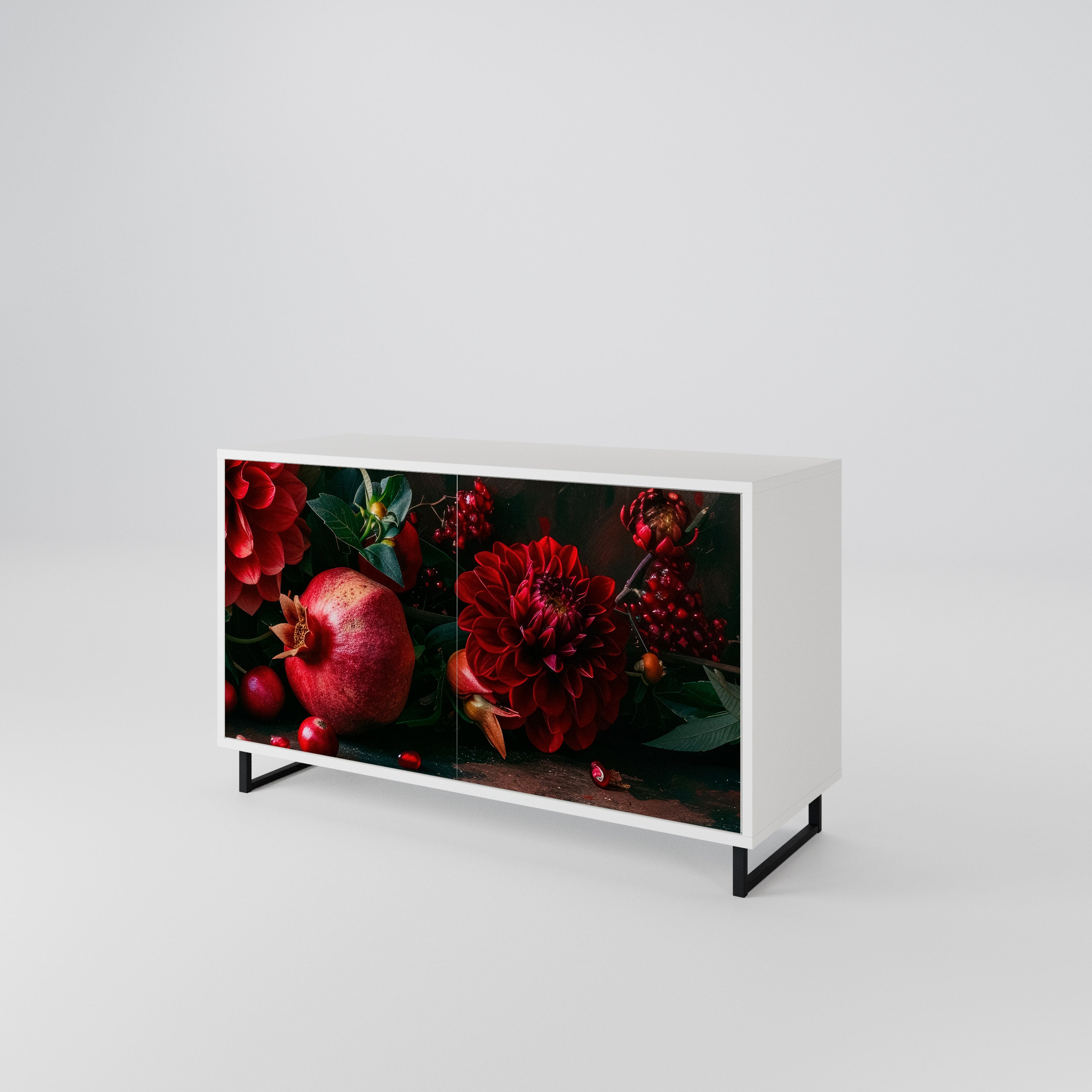 DAHLIAS AND POMEGRANATES 2-türiges Sideboard
