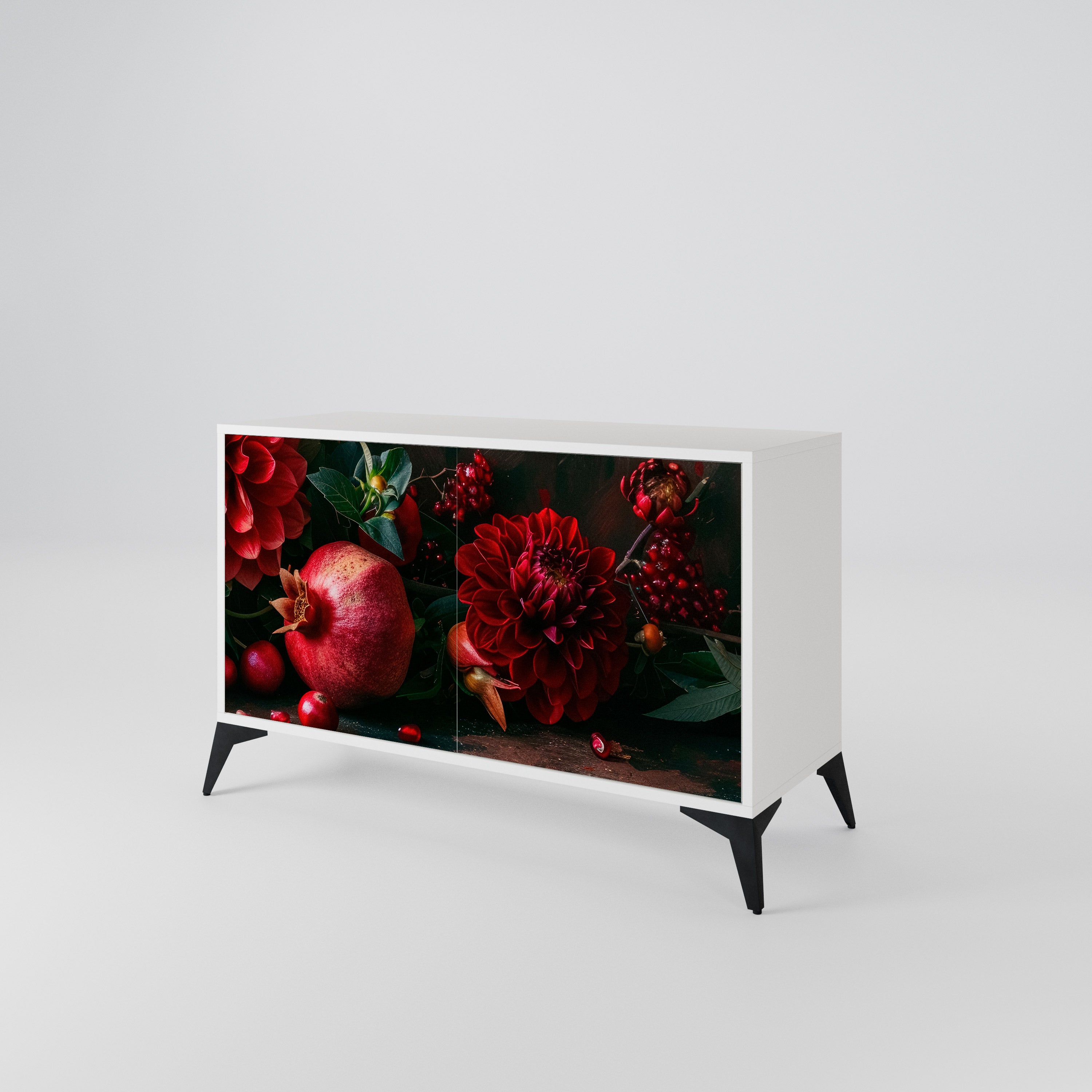 DAHLIAS AND POMEGRANATES 2-türiges Sideboard
