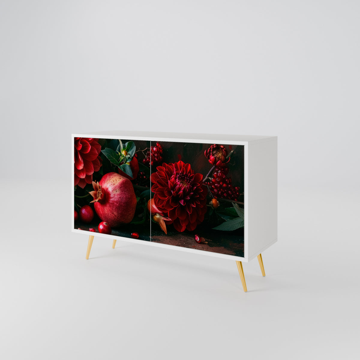 DAHLIAS AND POMEGRANATES 2-türiges Sideboard