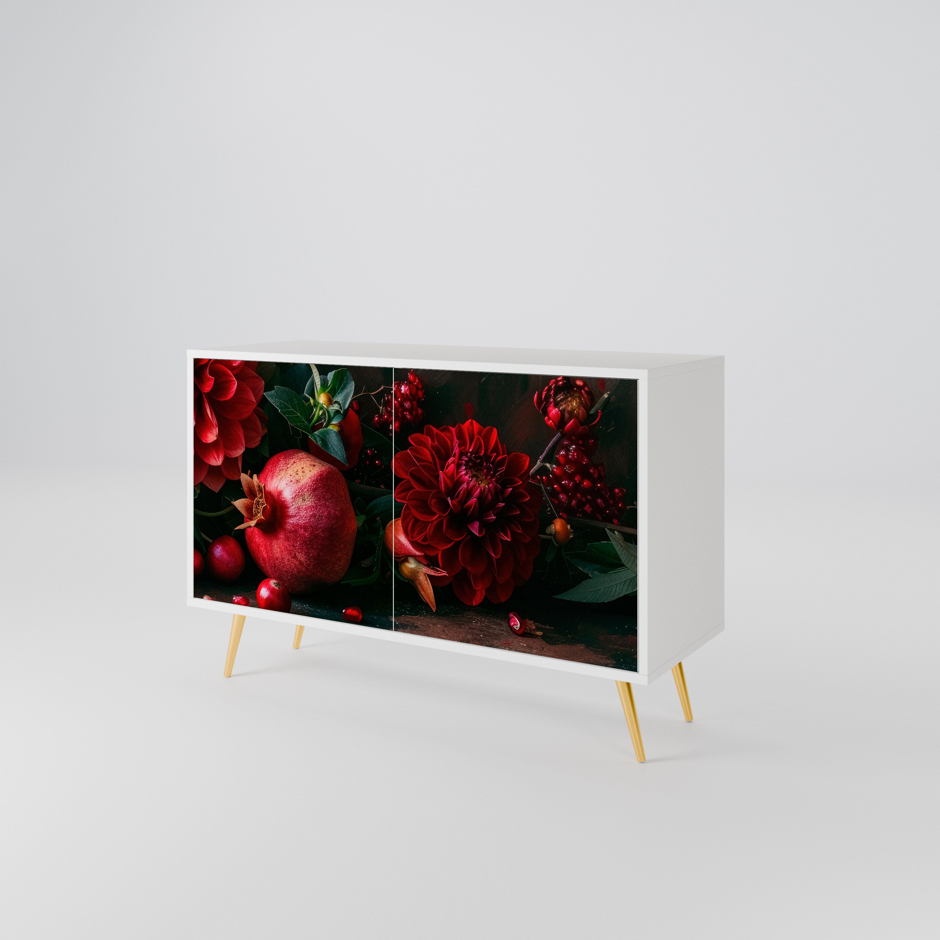 DAHLIAS AND POMEGRANATES 2-türiges Sideboard