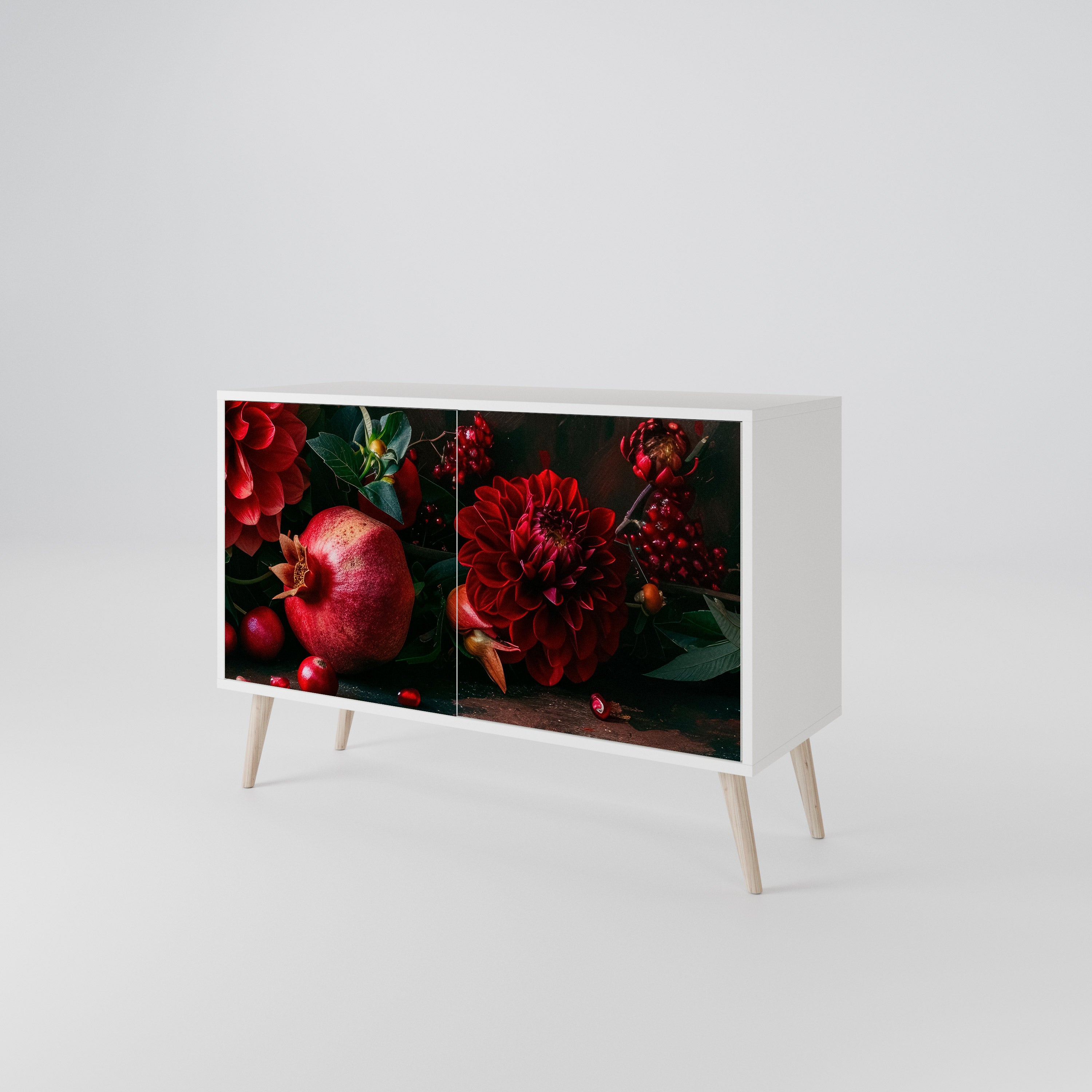 DAHLIAS AND POMEGRANATES 2-türiges Sideboard