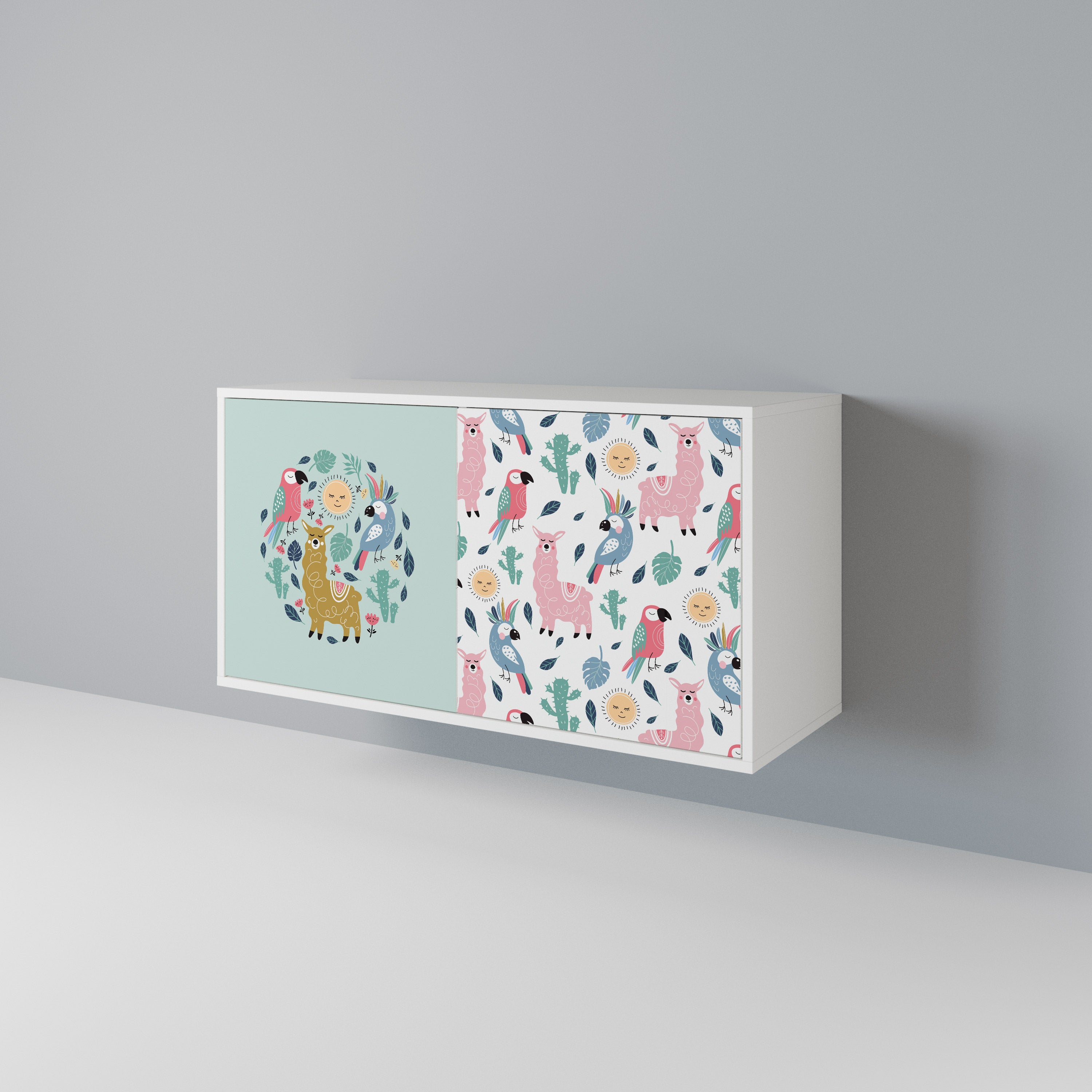 COLORFUL ALPACAS 2-türiges Sideboard