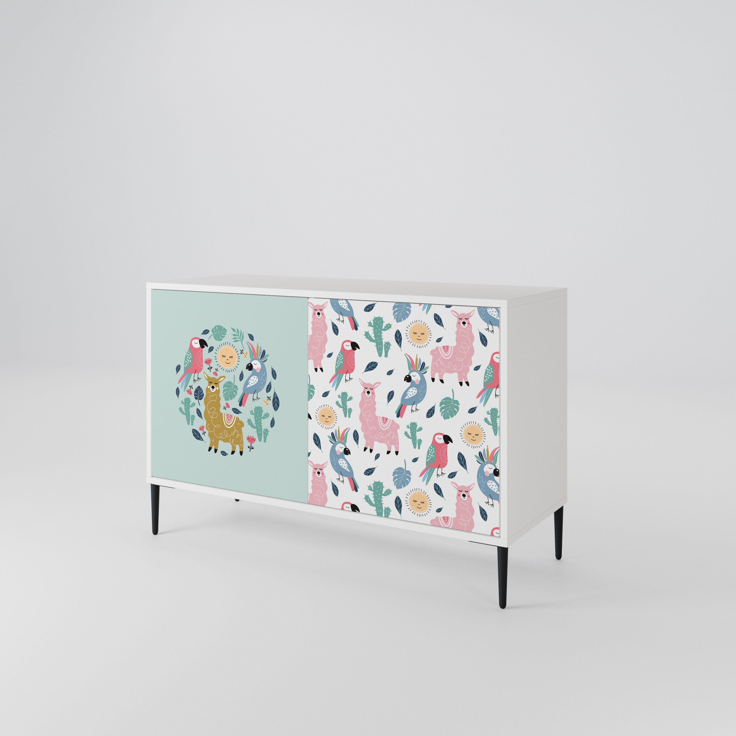 COLORFUL ALPACAS 2-türiges Sideboard