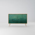 TESSELATED GREENERY Sideboard mit 2 Türen in Eiche-Optik