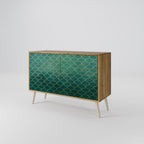 TESSELATED GREENERY Sideboard mit 2 Türen in Eiche-Optik