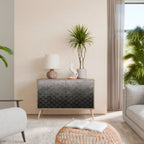 TESSELATED GRAYISH Sideboard mit 2 Türen in Eiche-Optik