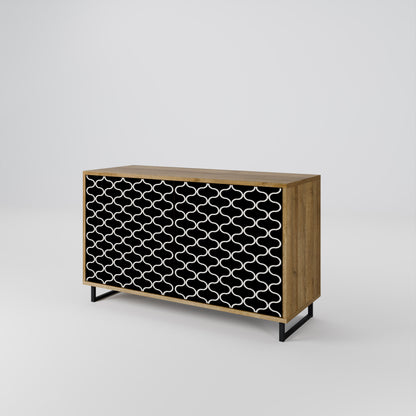 TESSELATED BLACKNESS 2-türiges Sideboard