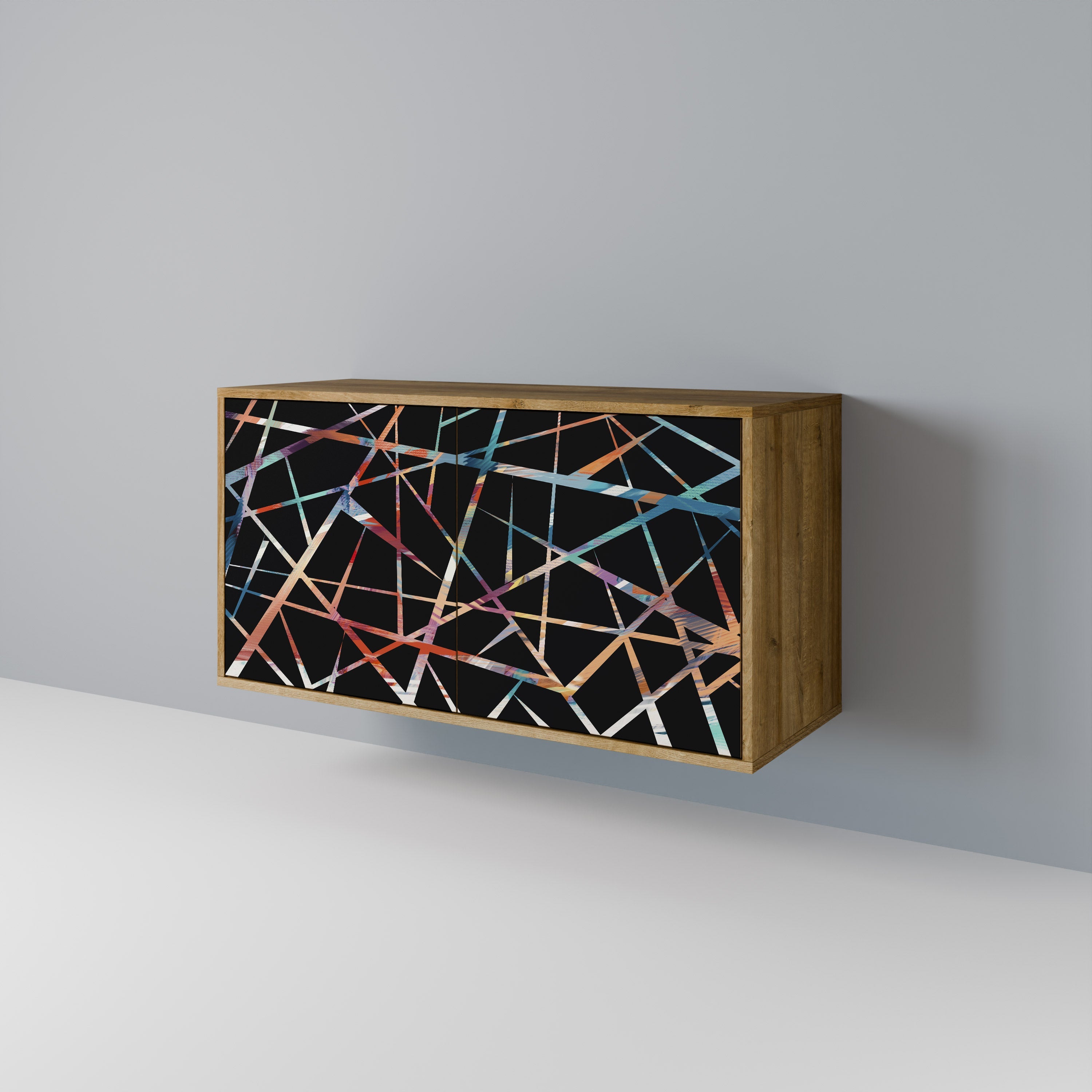 POLYGON VERVE Sideboard mit 2 Türen in Eichenoptik
