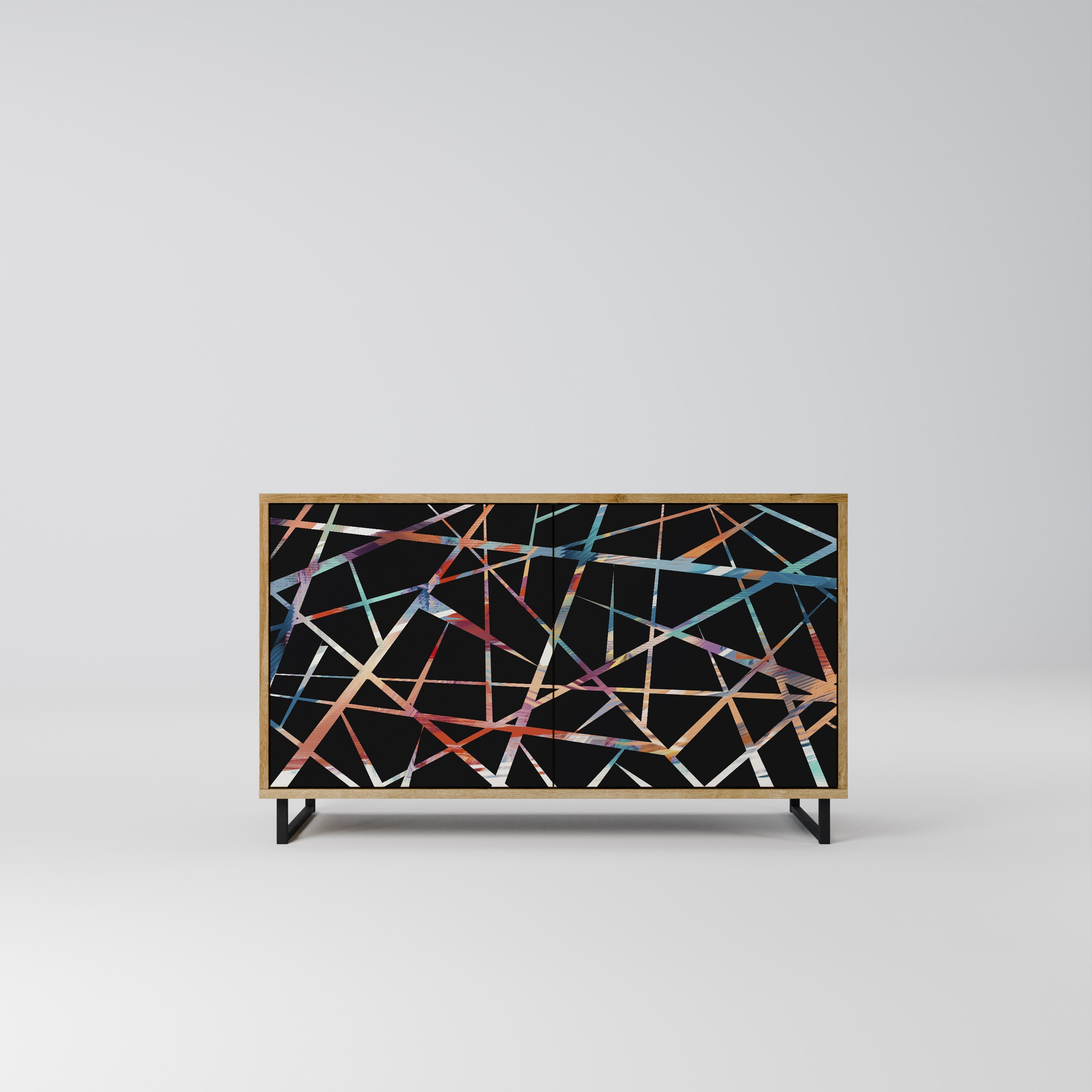 POLYGON VERVE Sideboard mit 2 Türen in Eichenoptik