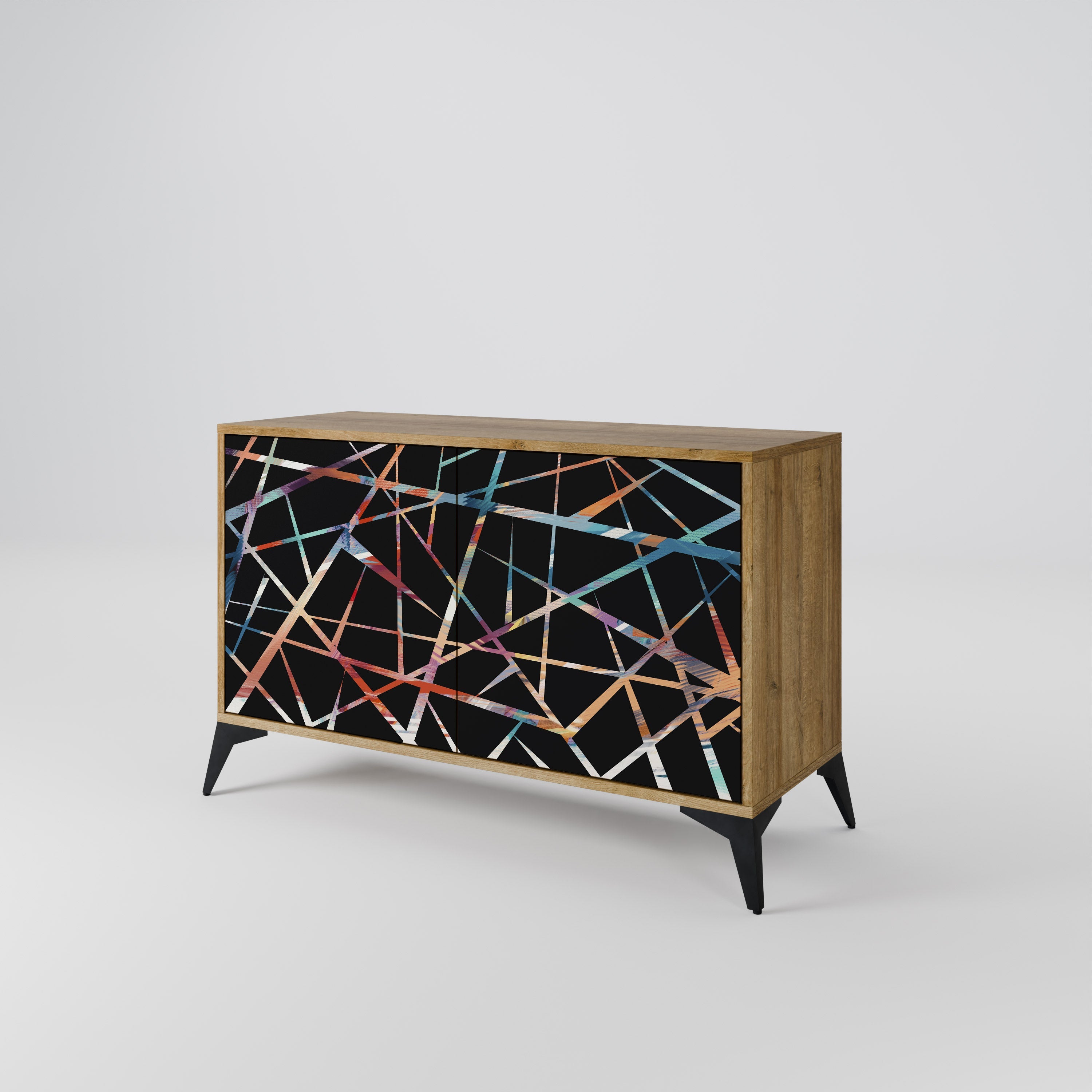POLYGON VERVE Sideboard mit 2 Türen in Eichenoptik