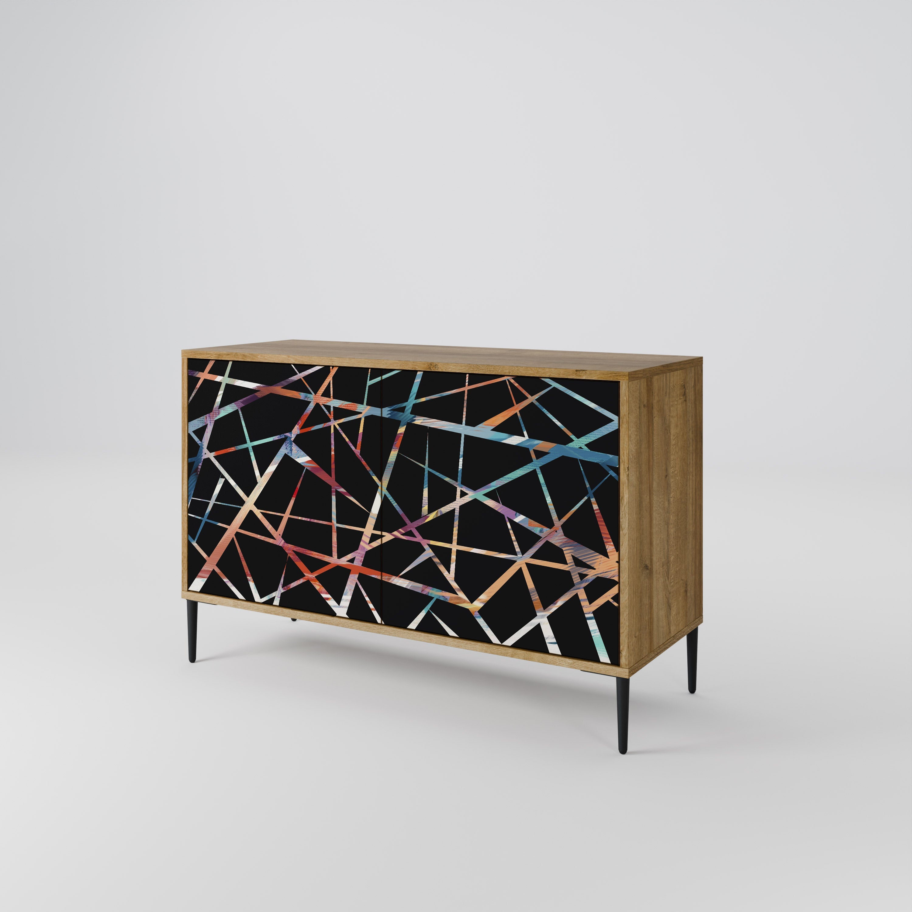 POLYGON VERVE Sideboard mit 2 Türen in Eichenoptik