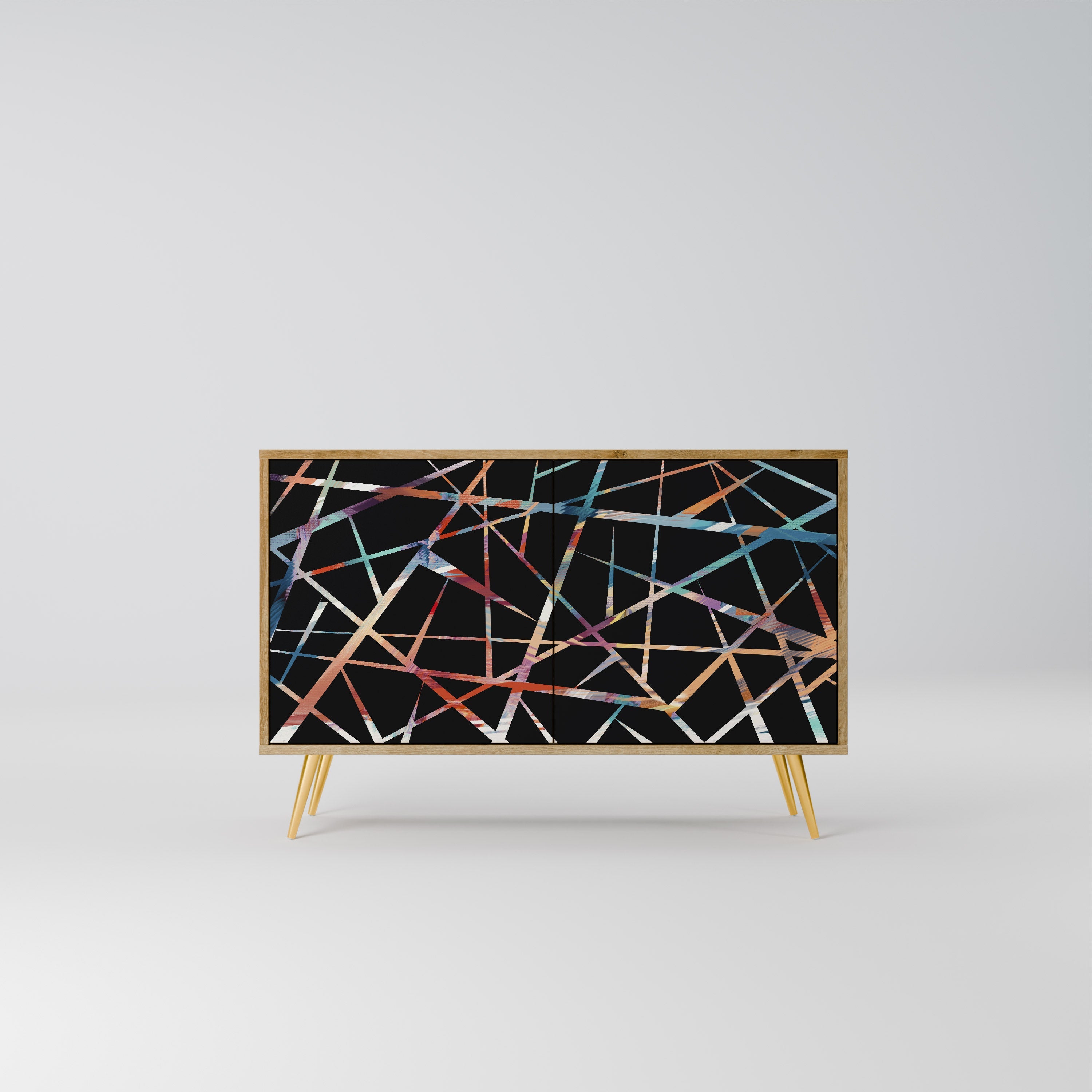 POLYGON VERVE Sideboard mit 2 Türen in Eichenoptik