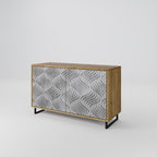 CONCRETE MOVEMENT Sideboard mit 2 Türen in Eiche-Optik