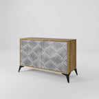 CONCRETE MOVEMENT Sideboard mit 2 Türen in Eiche-Optik