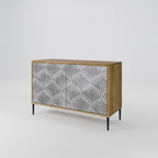 CONCRETE MOVEMENT Sideboard mit 2 Türen in Eiche-Optik