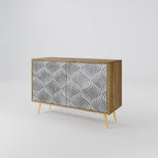 CONCRETE MOVEMENT Sideboard mit 2 Türen in Eiche-Optik