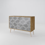 CONCRETE MOVEMENT Sideboard mit 2 Türen in Eiche-Optik