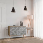 CONCRETE MOVEMENT Sideboard mit 2 Türen in Eiche-Optik