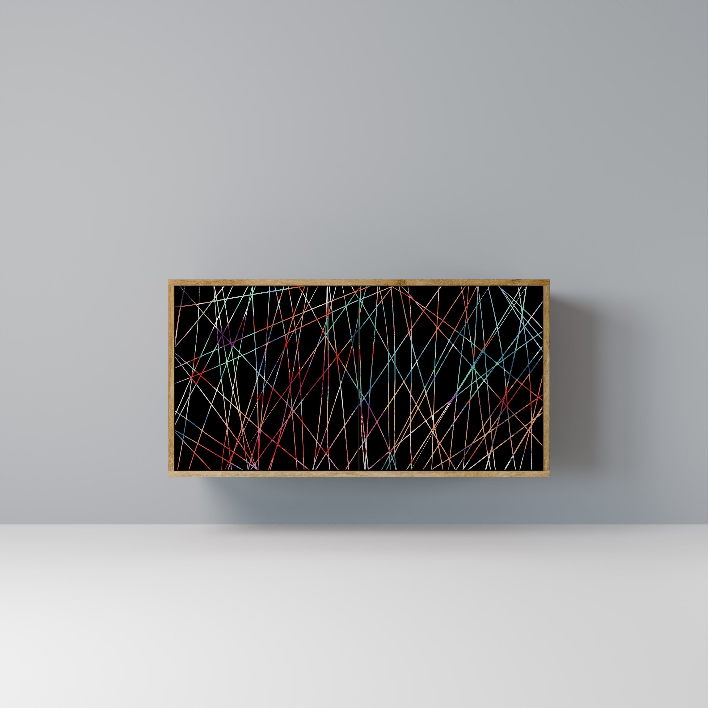 LUMINOUS SNARE Sideboard mit 2 Türen in Eichenoptik