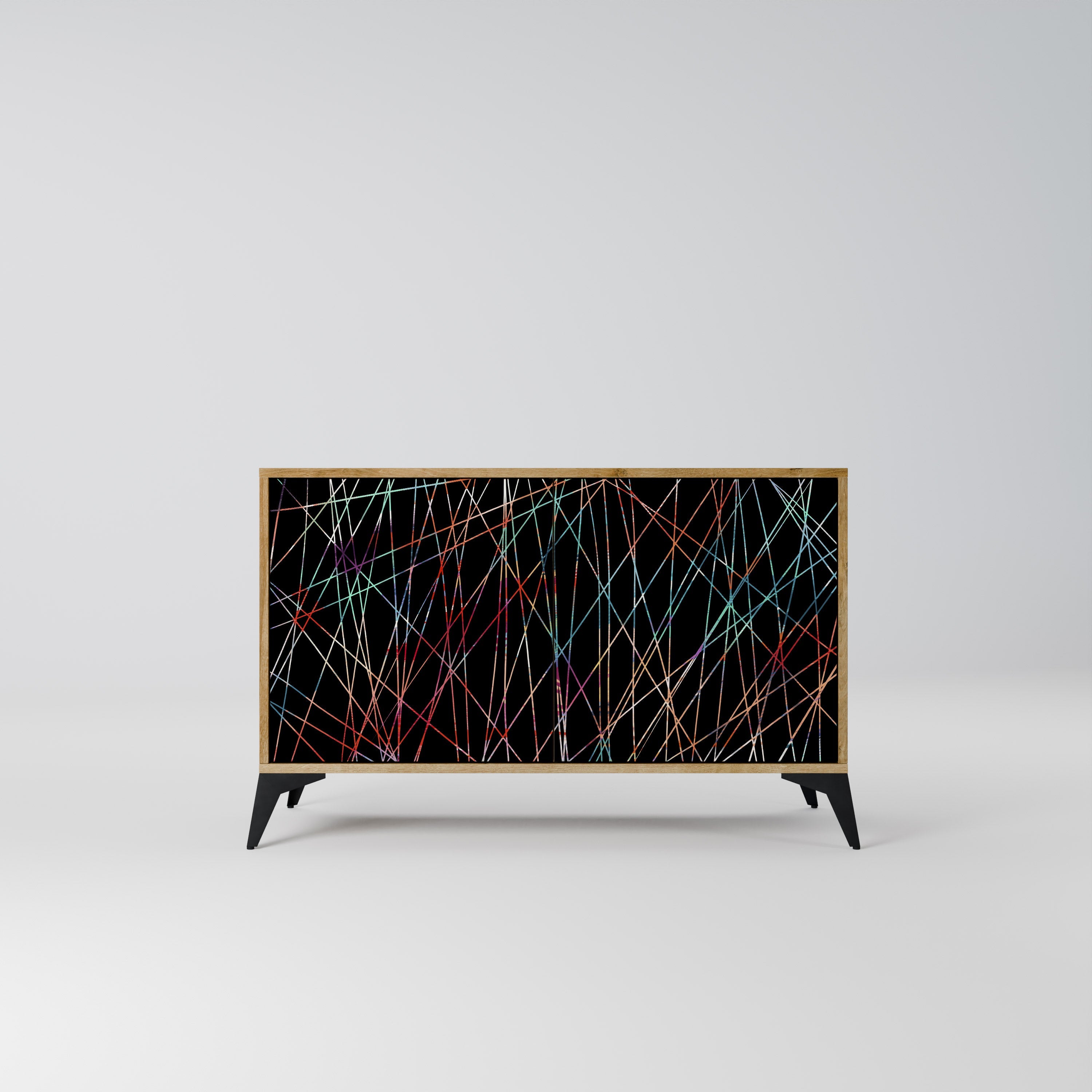 LUMINOUS SNARE Sideboard mit 2 Türen in Eichenoptik