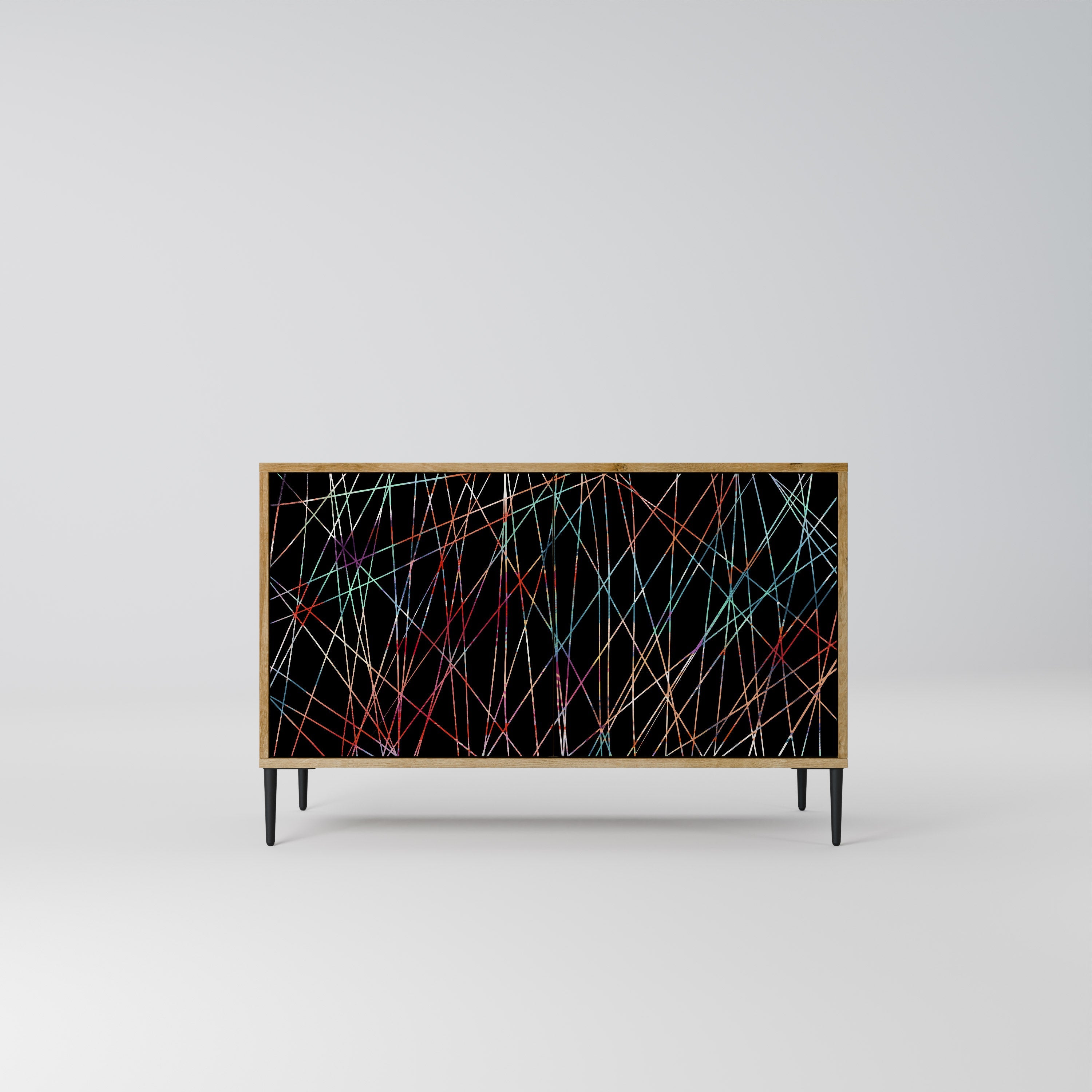 LUMINOUS SNARE Sideboard mit 2 Türen in Eichenoptik