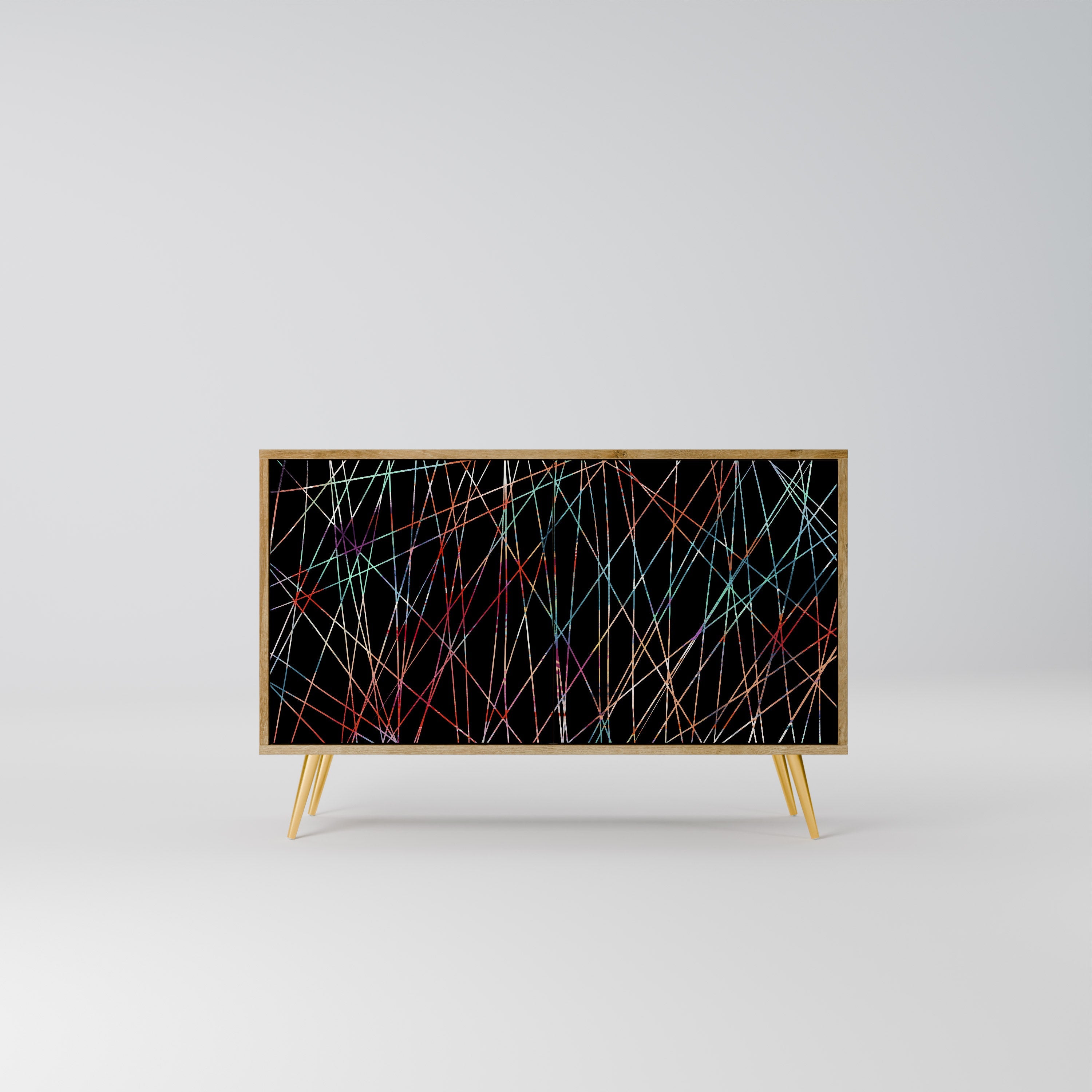 LUMINOUS SNARE Sideboard mit 2 Türen in Eichenoptik